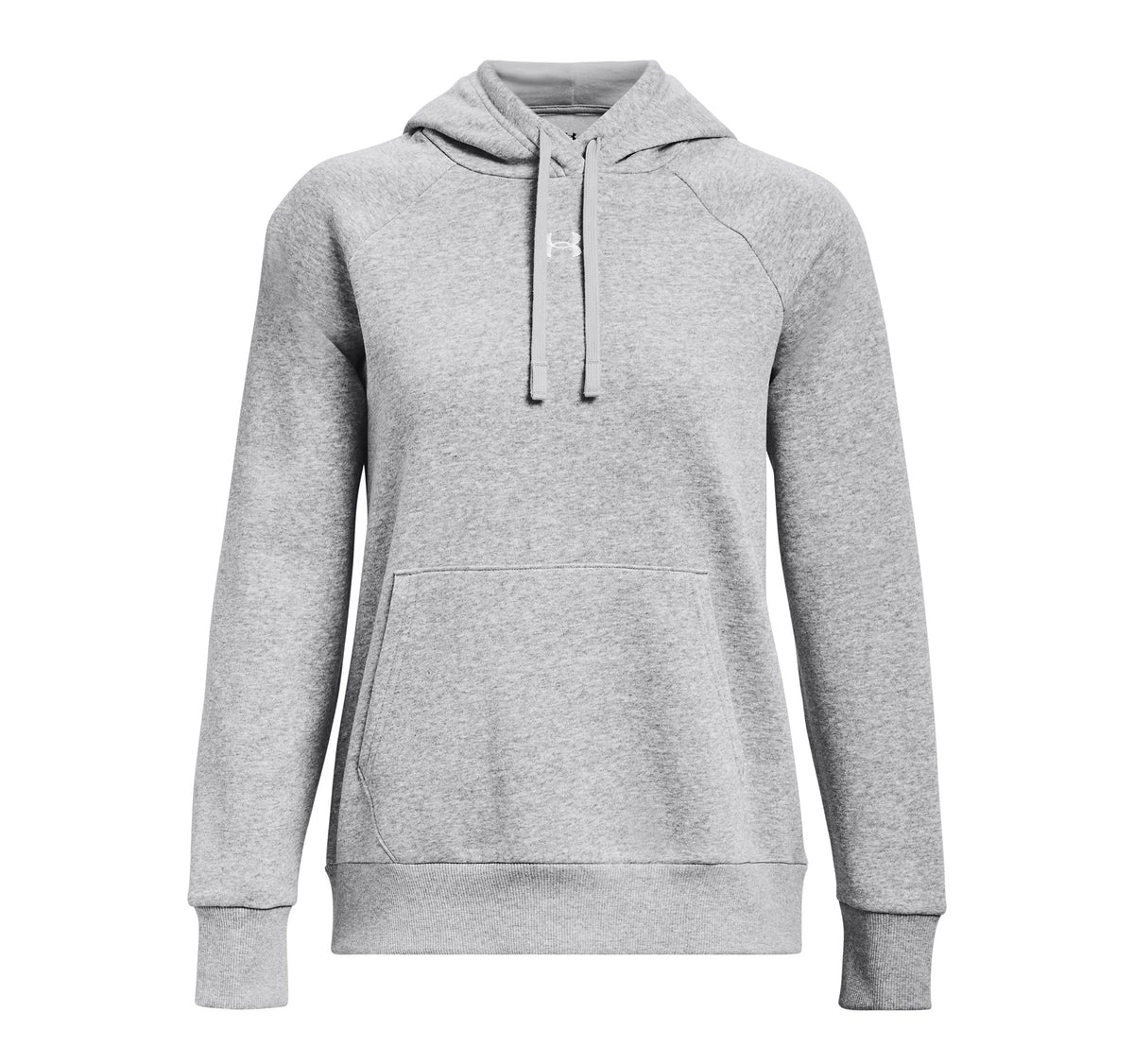 UA Rival Fleece Hoodie - Mod Gray Light Heather / White - 013