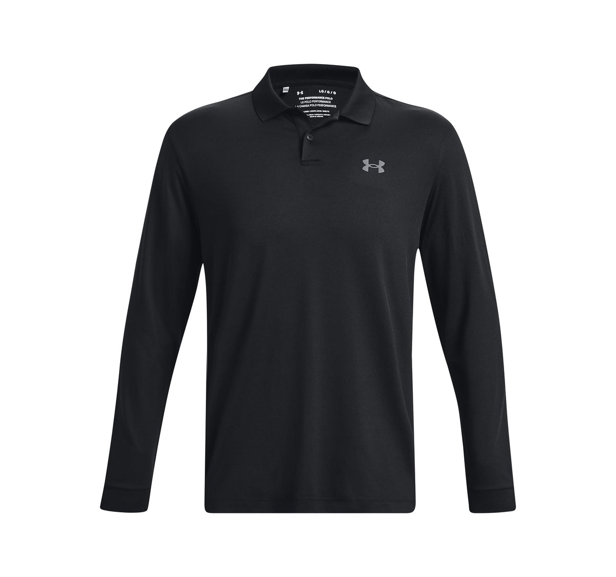 UA Matchplay LS Polo - Black / Pitch Gray - 001