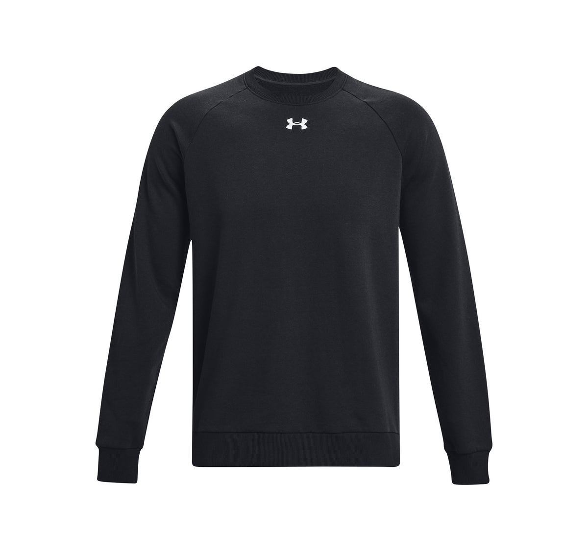 UA Rival Fleece Crew - Black / White - 001