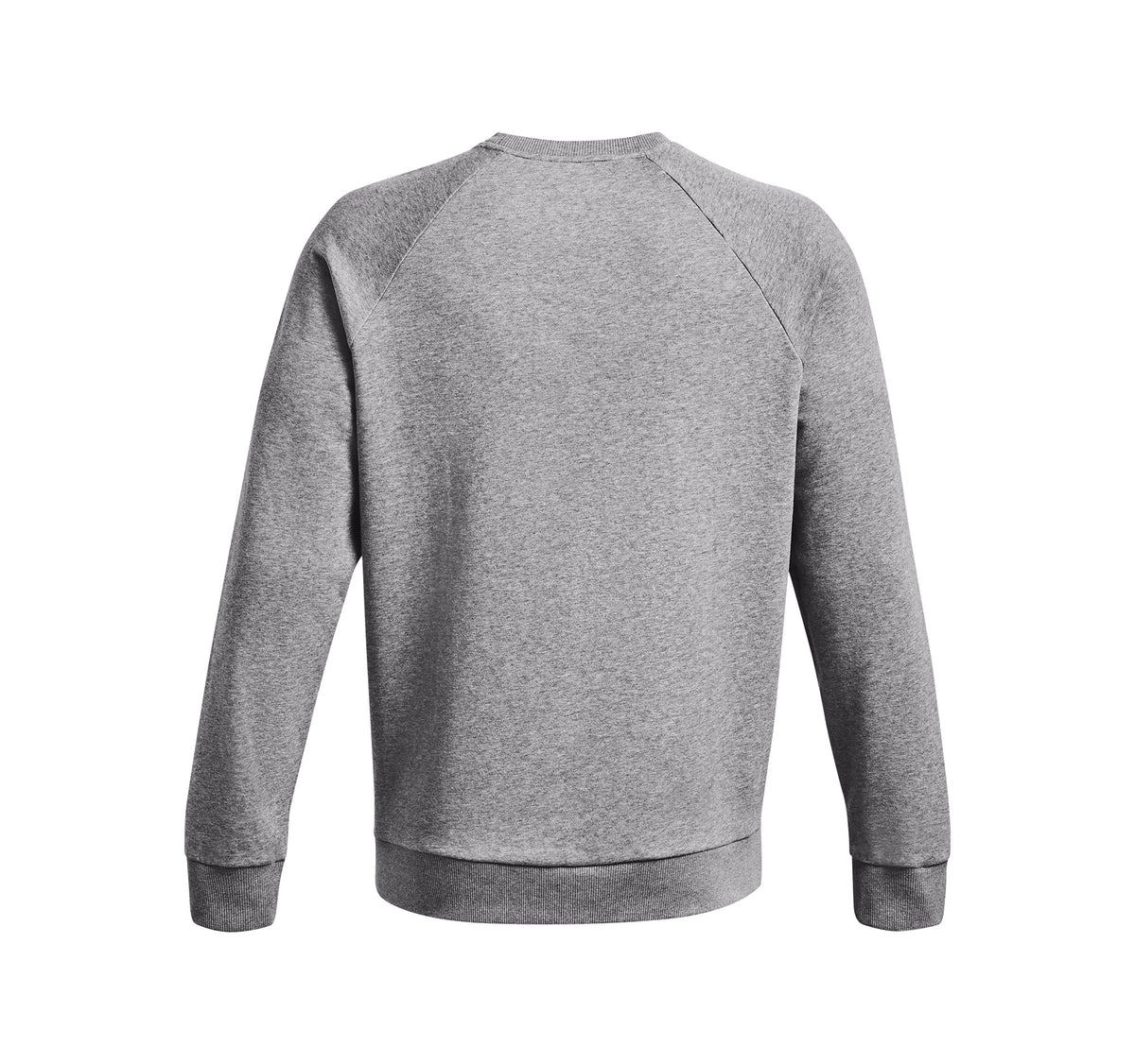 UA Rival Fleece Crew - Castlerock Light Heather / White - 025
