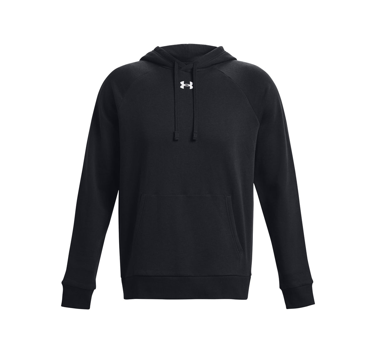 UA Rival Fleece Hoodie - Black / White - 001