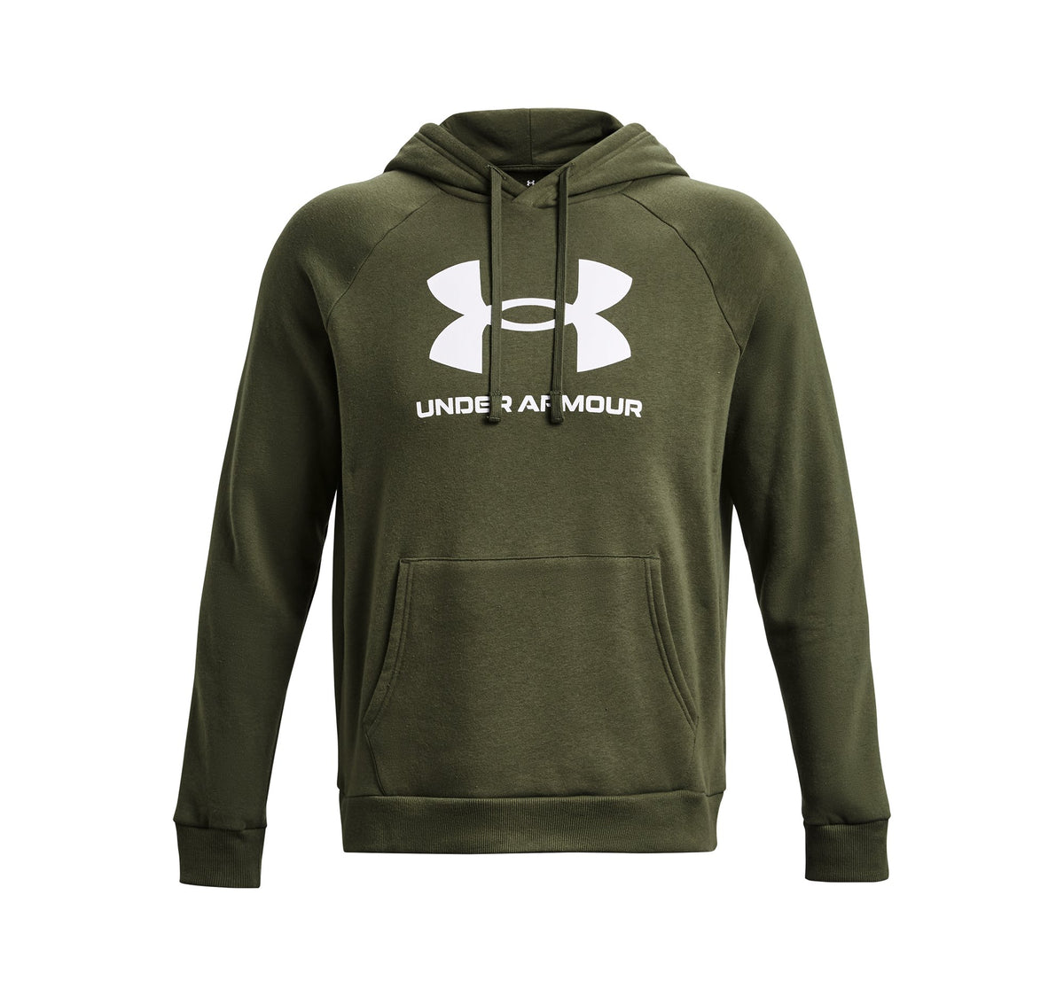 UA Rival Fleece Logo HD - Marine OD Green / White - 390