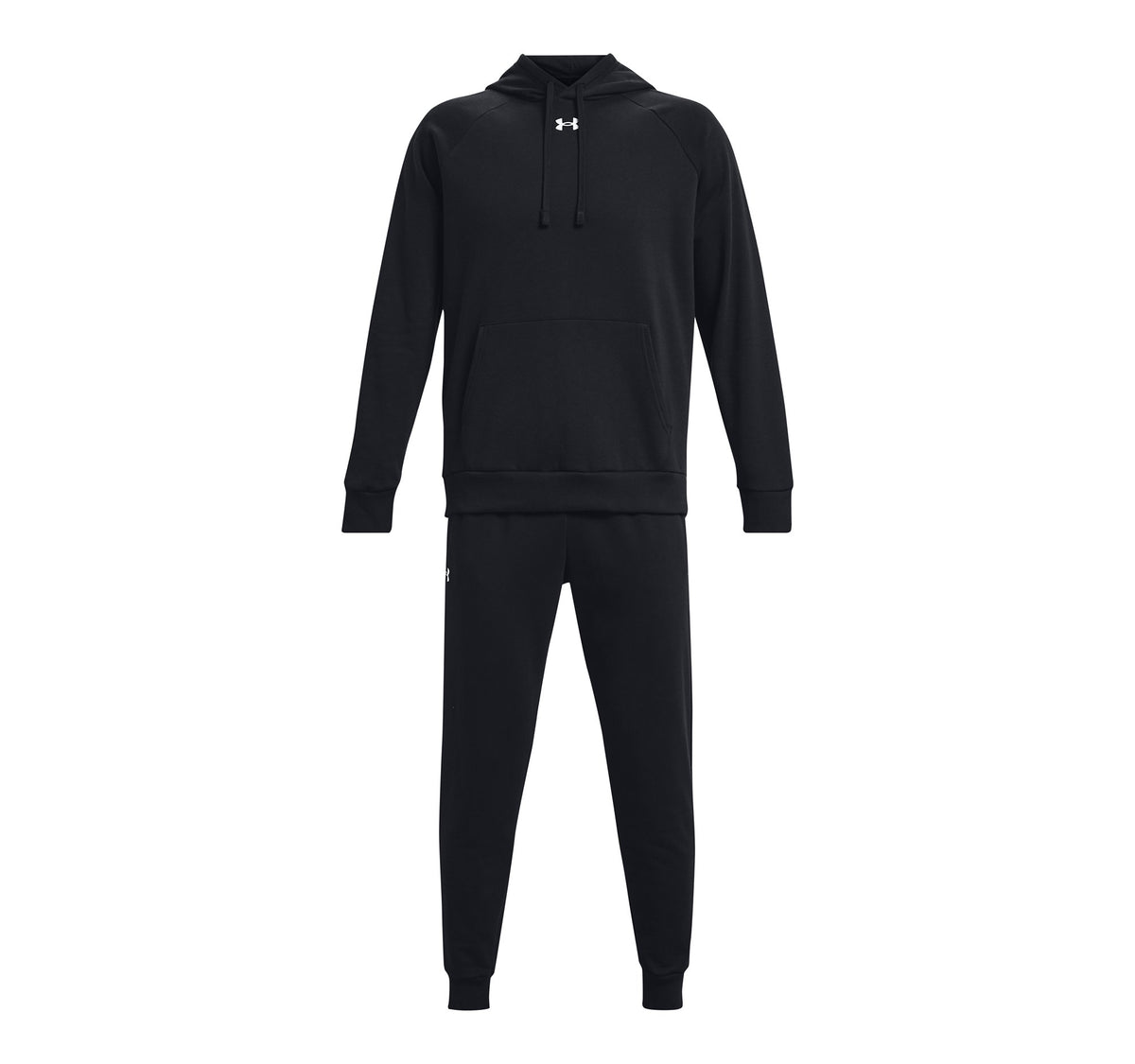 UA Rival Fleece Suit - Black / White - 001