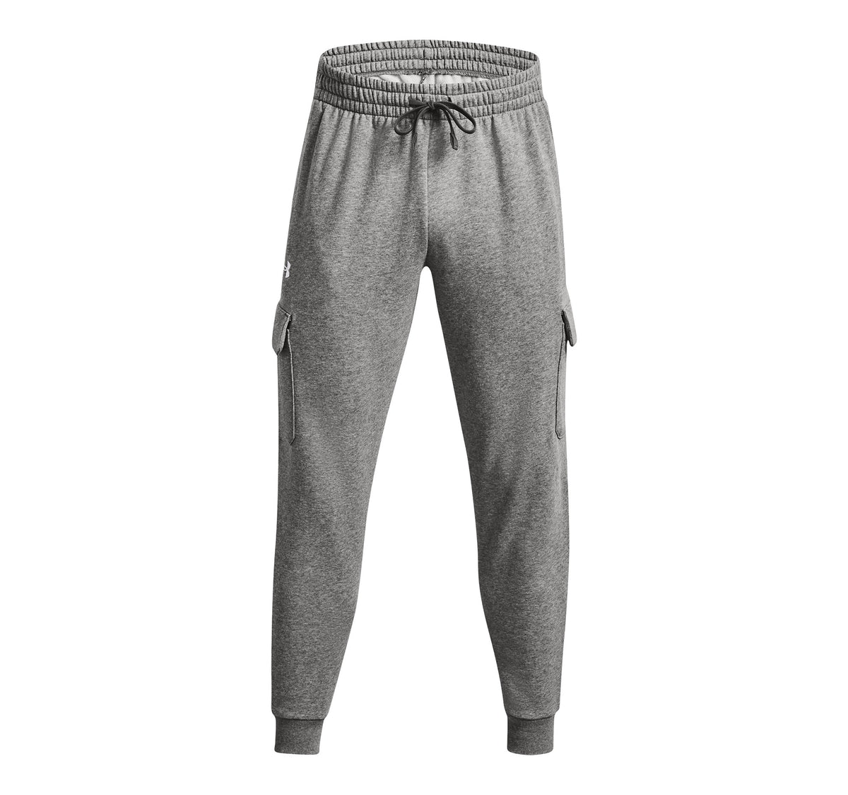 UA Rival Fleece Cargo Jogger - Castlerock Light Heather / White - 026
