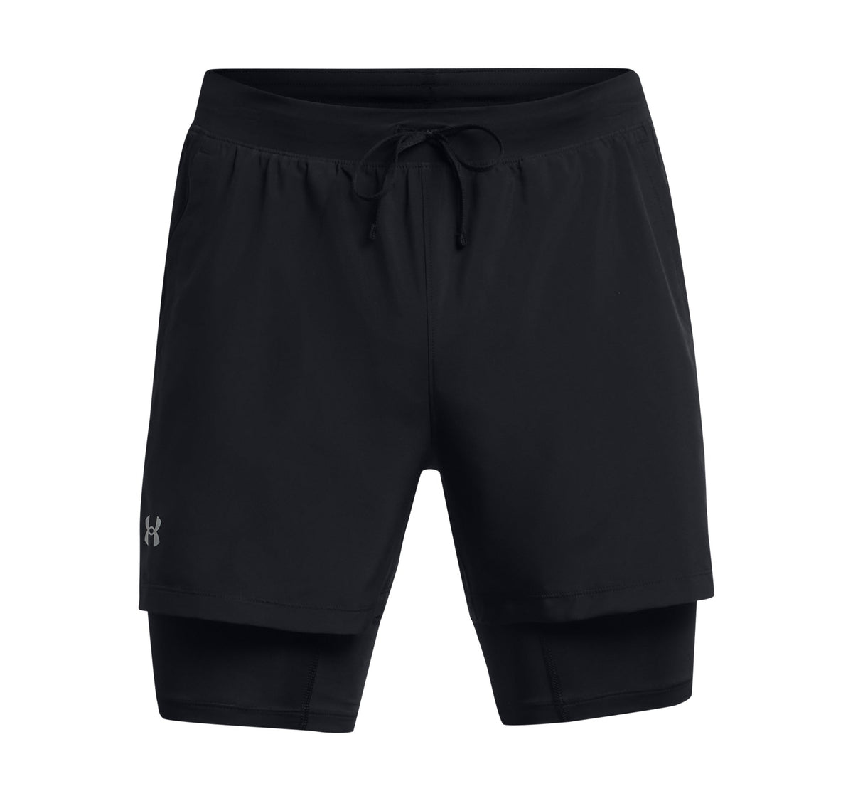 UA LAUNCH 5'' 2-IN-1 SHORTS - Black / Black / Reflective - 001