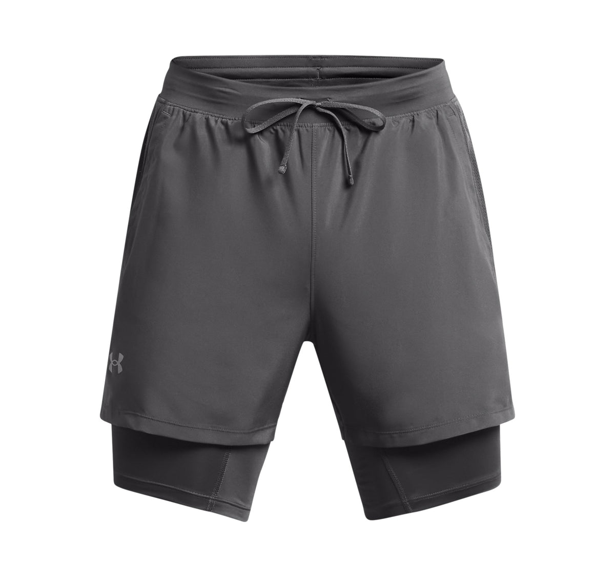 UA LAUNCH 5'' 2-IN-1 SHORTS - Castlerock / Castlerock / Reflective - 025
