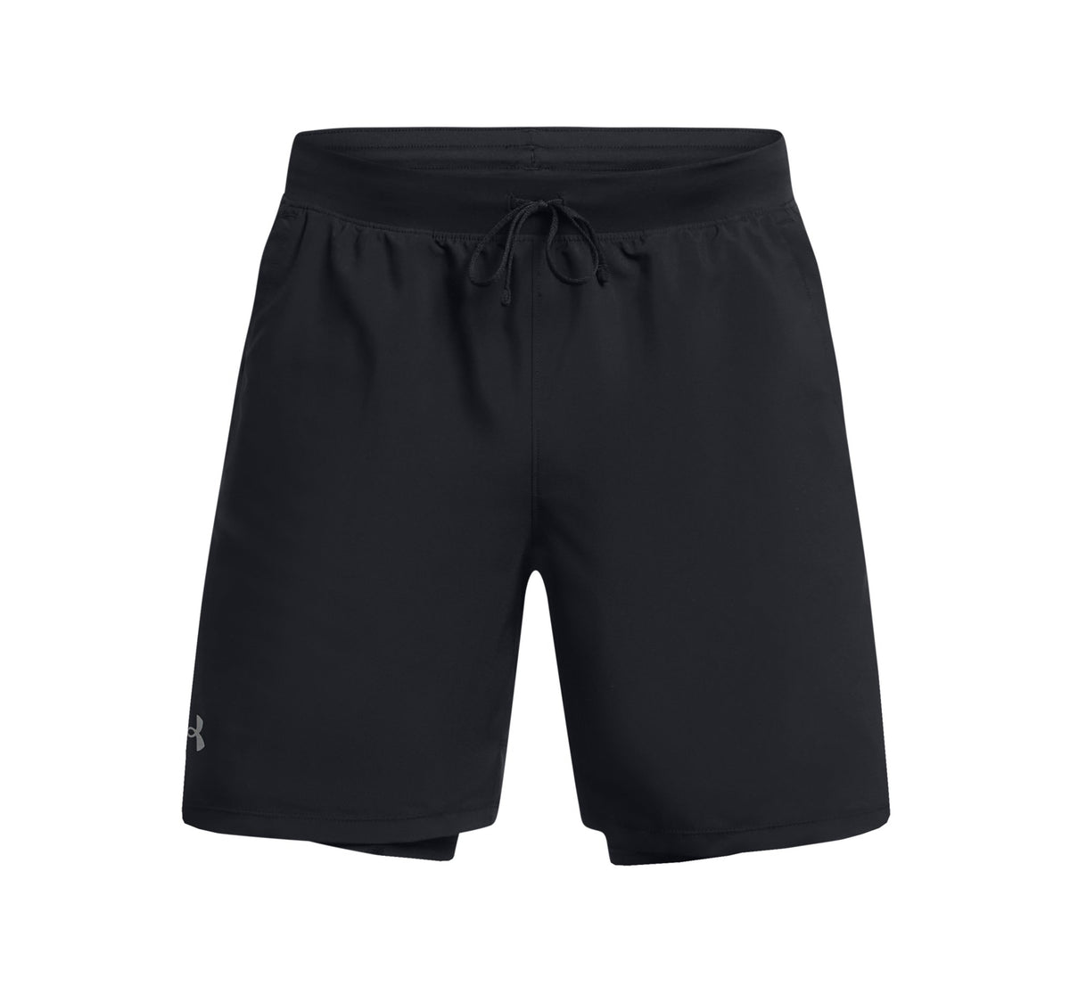UA LAUNCH 7'' 2-IN-1 SHORTS - Black / Black / Reflective - 001