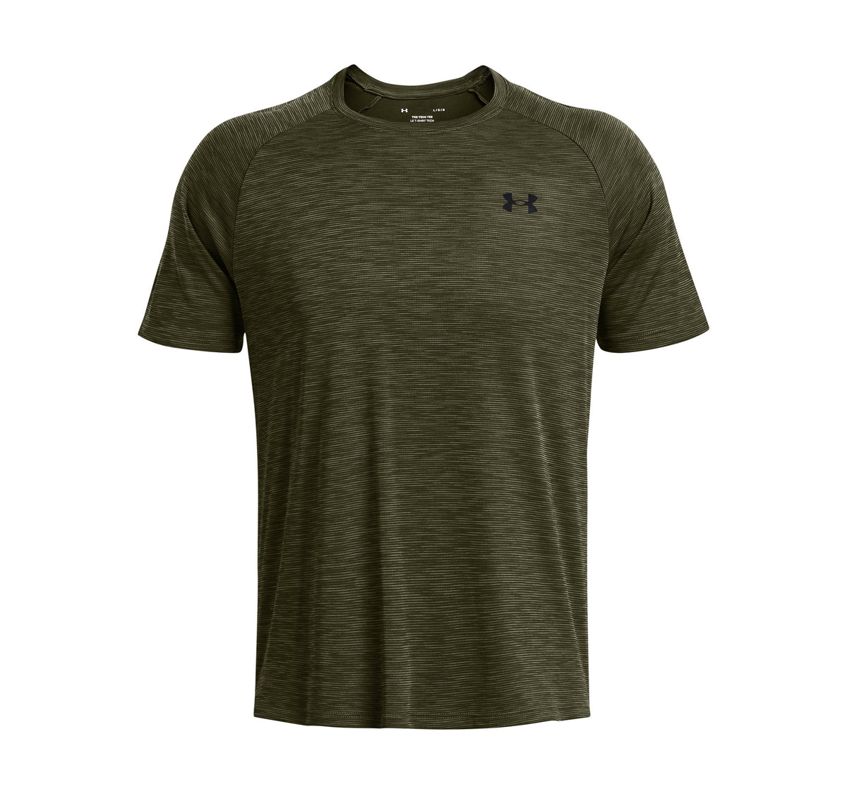 UA Tech Textured SS - Marine OD Green / Black - 390