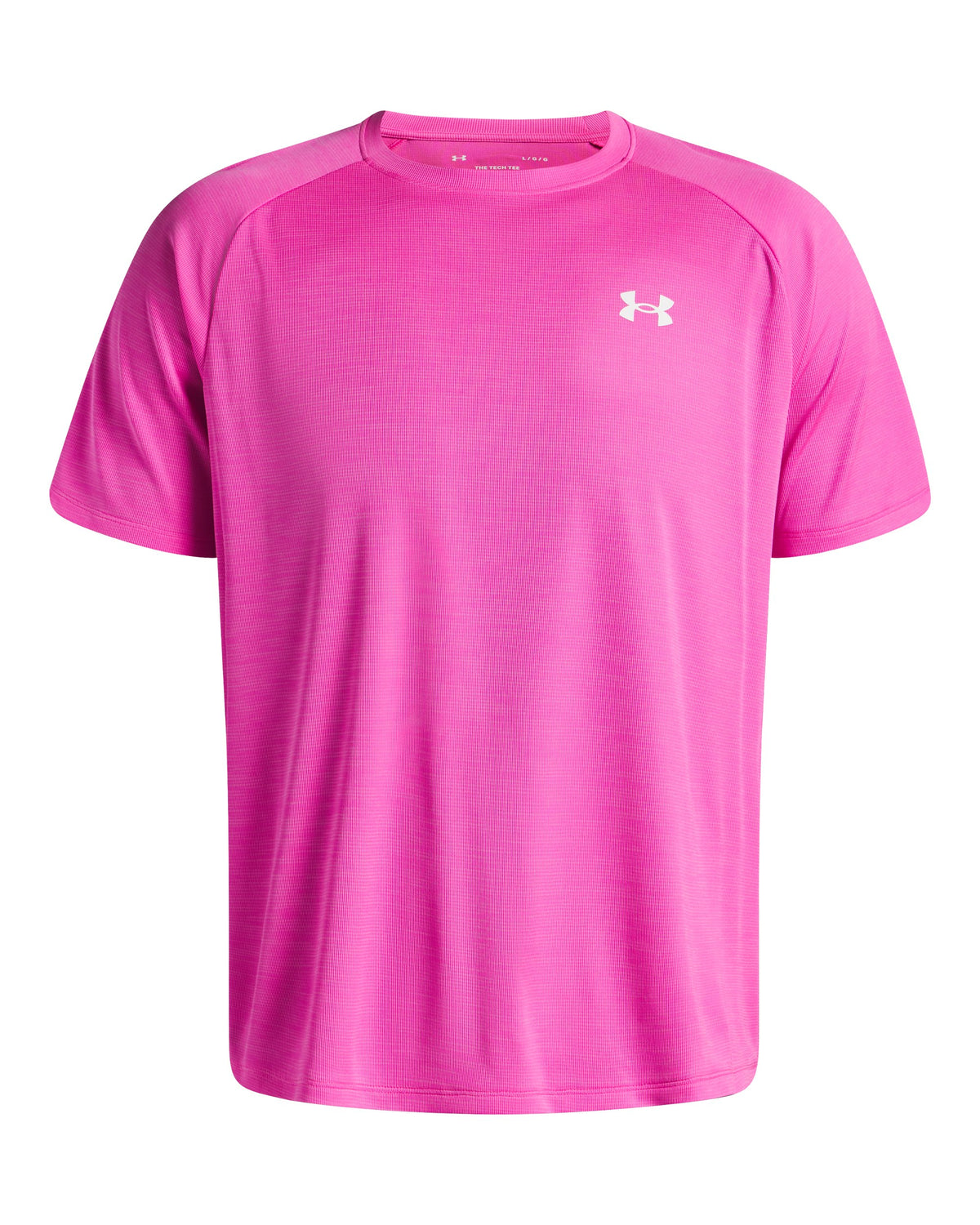 UA Tech Textured SS - Pink / White - 652