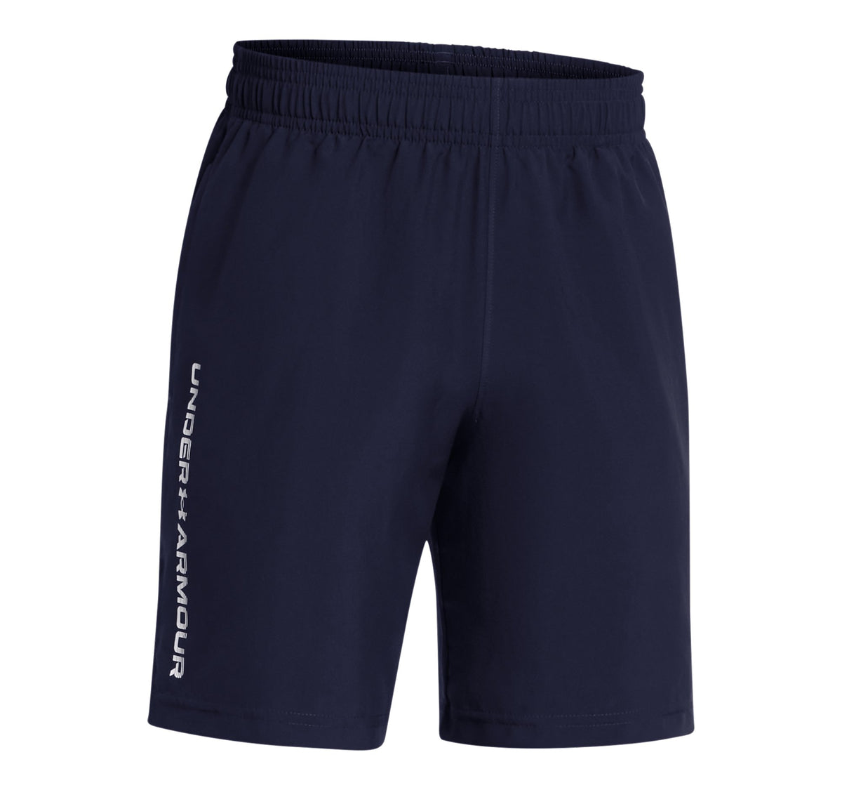 UA Tech Woven Wordmark Short - Midnight Navy / White - 410