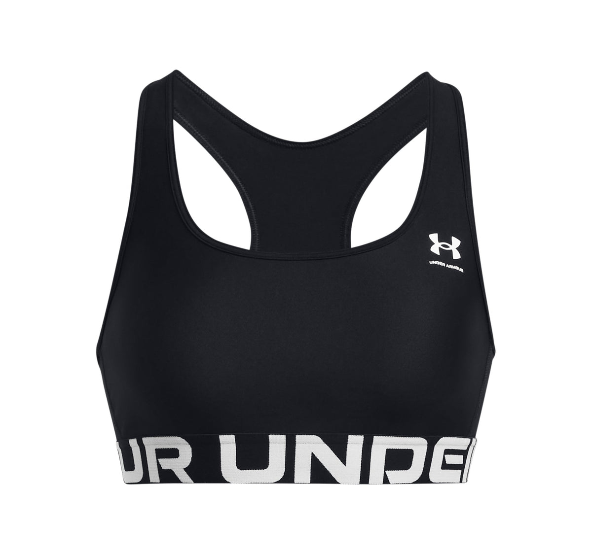 UA HG Mid Branded - Black / White - 001