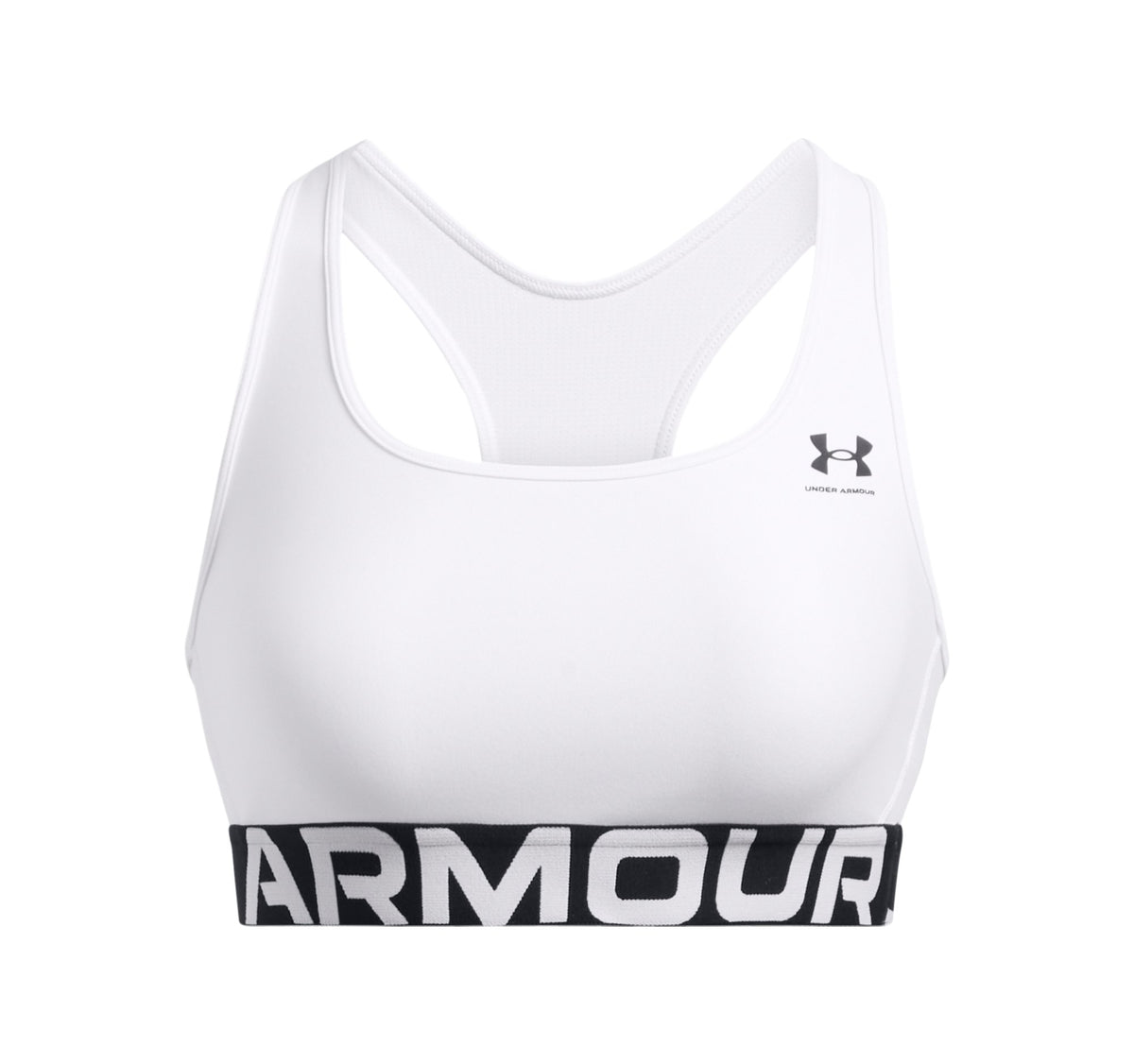 UA HG Mid Branded - White / Black - 100