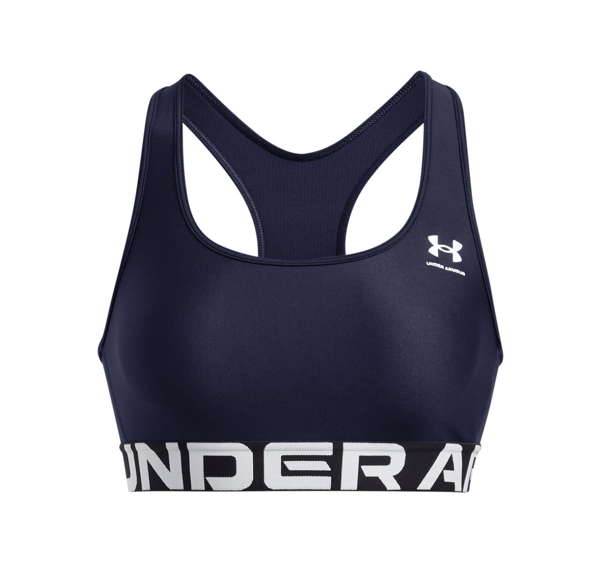 UA HG Mid Branded - Midnight Navy / White - 410