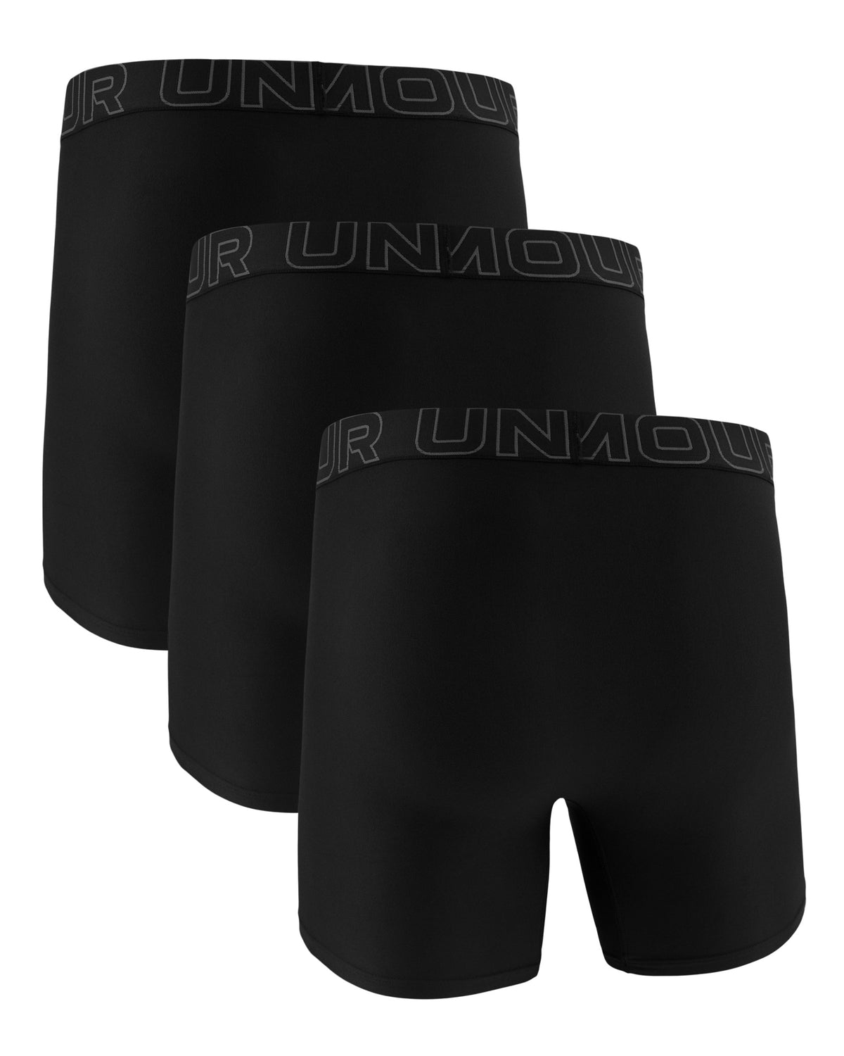 M UA Perf Tech 6in - Black / Black / Castlerock - 001