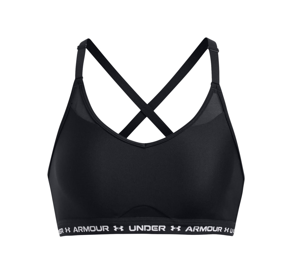 UA Crossback Low Bra - שחור / לבן - 001