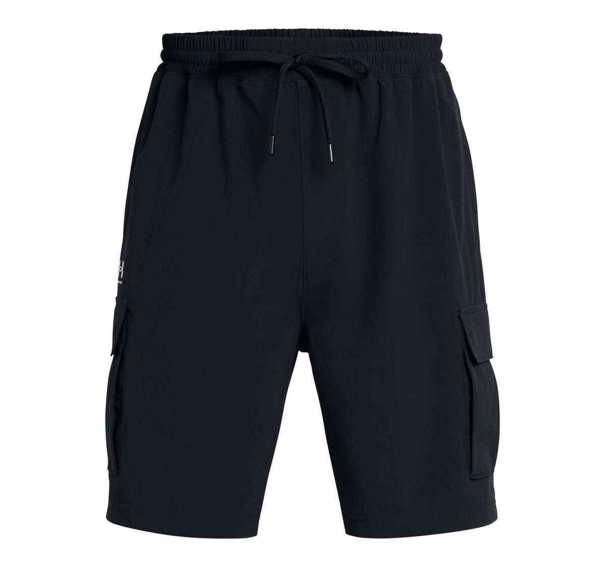 UA Vibe Woven Cargo Short - Black / White - 001