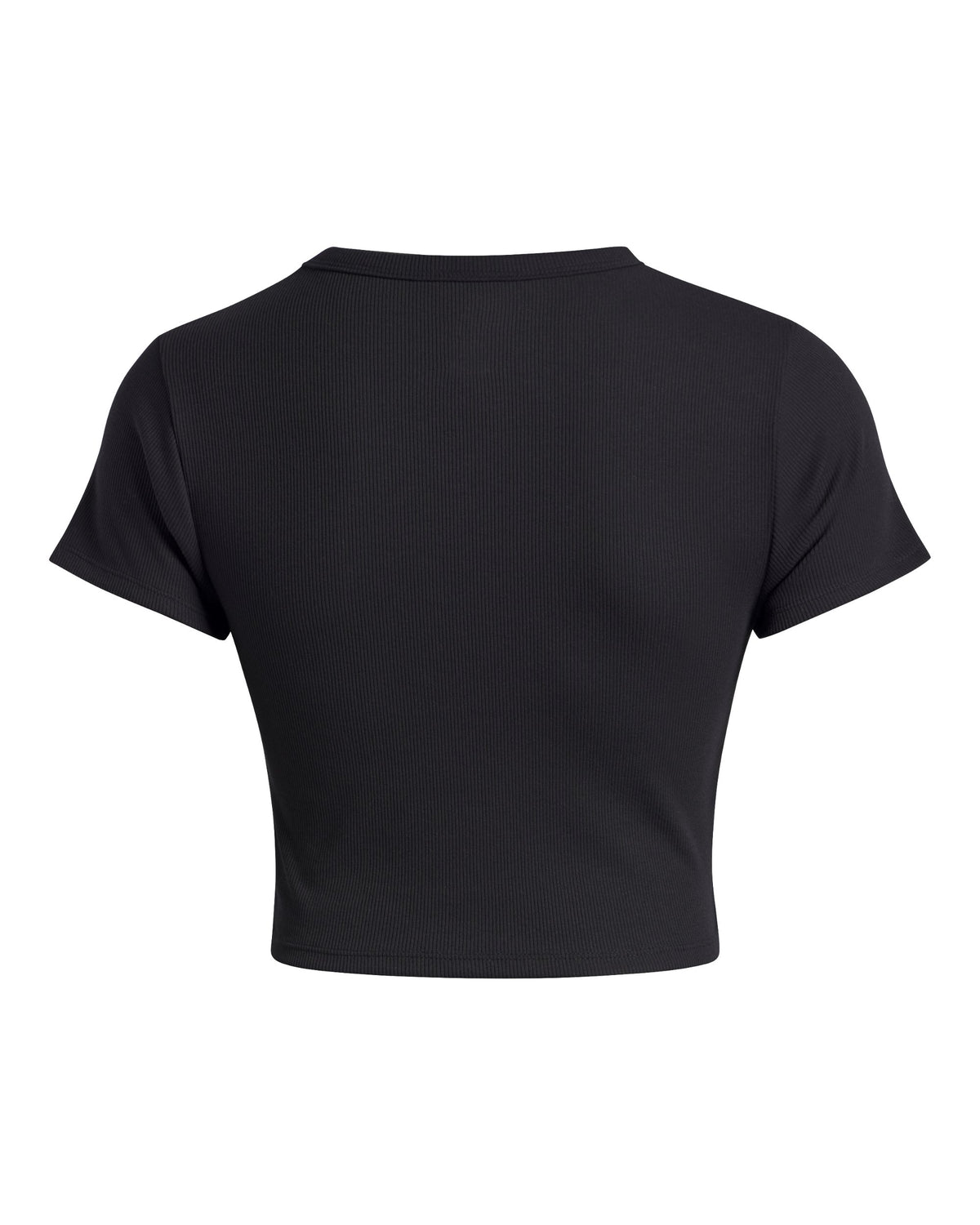 UA Rival Rib Baby Tee - Black / White - 001