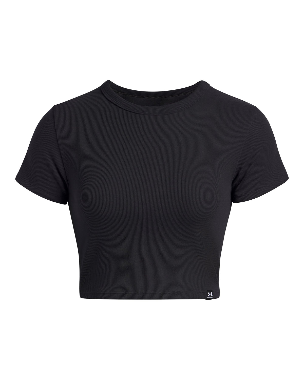 UA Rival Rib Baby Tee - Black / White - 001