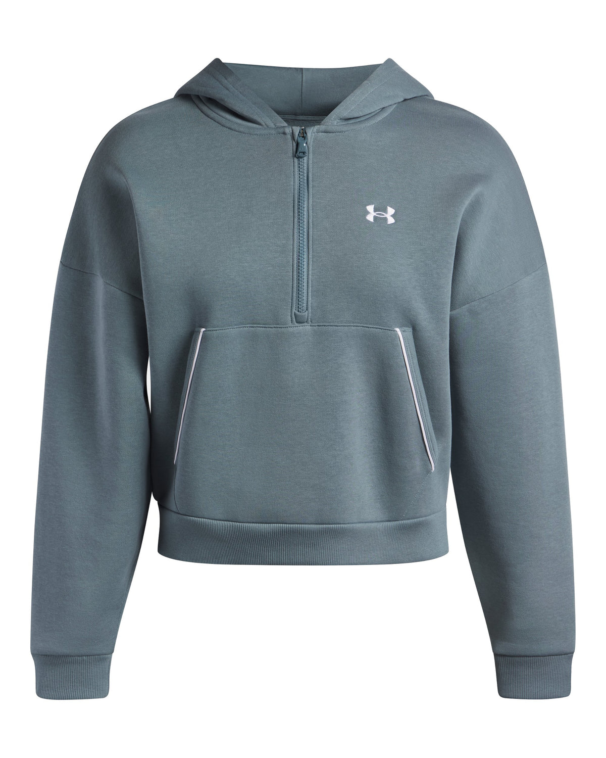 Rival Flc Piped HZ Hoodie - Jasper Blue / White - 587