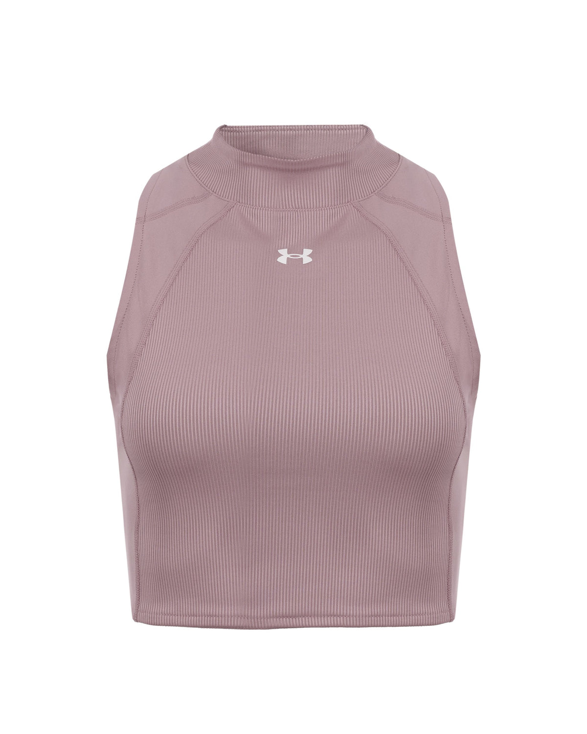 UA HG Rib Tank - Tourmaline Pink / Tourmaline Pink / White - 673