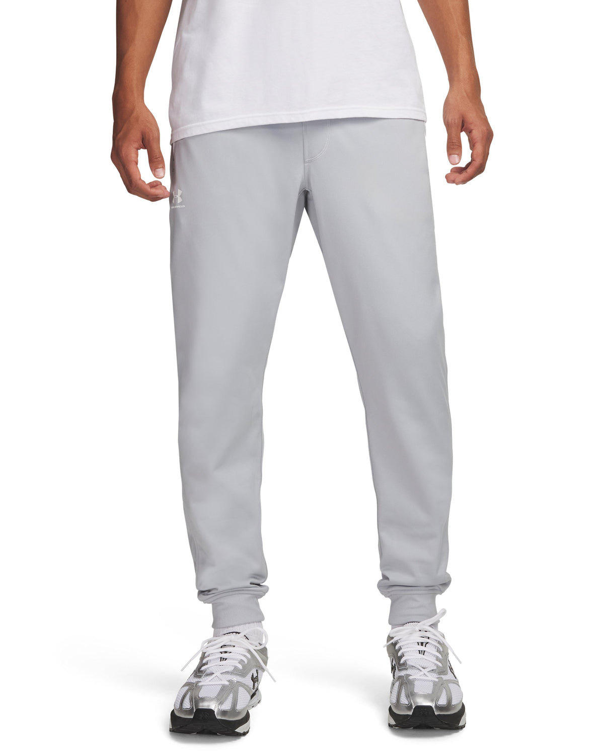 SPORTSTYLE TRICOT JOGGER - אפור בהיר / לבן - 011