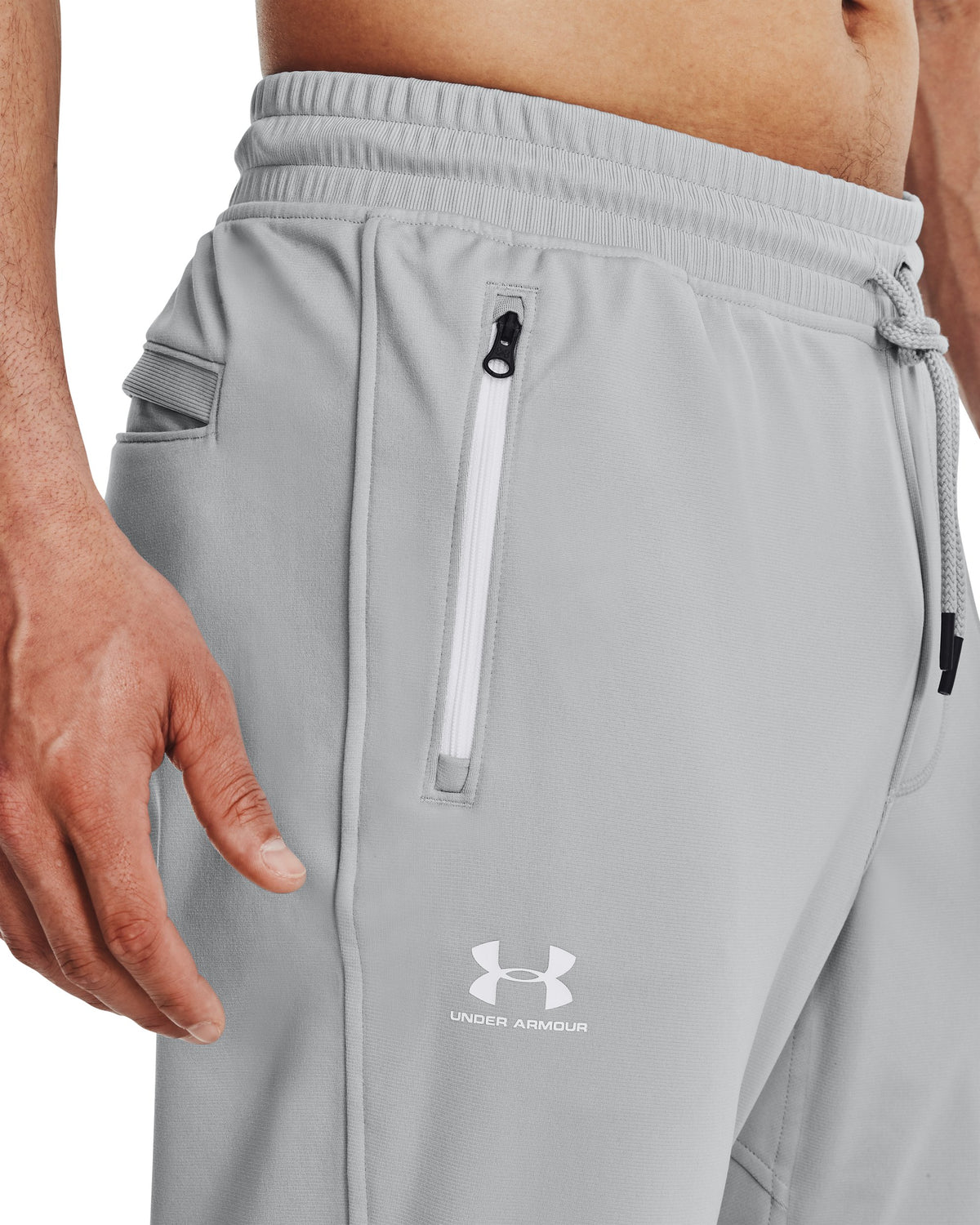 SPORTSTYLE TRICOT JOGGER - אפור בהיר / לבן - 011