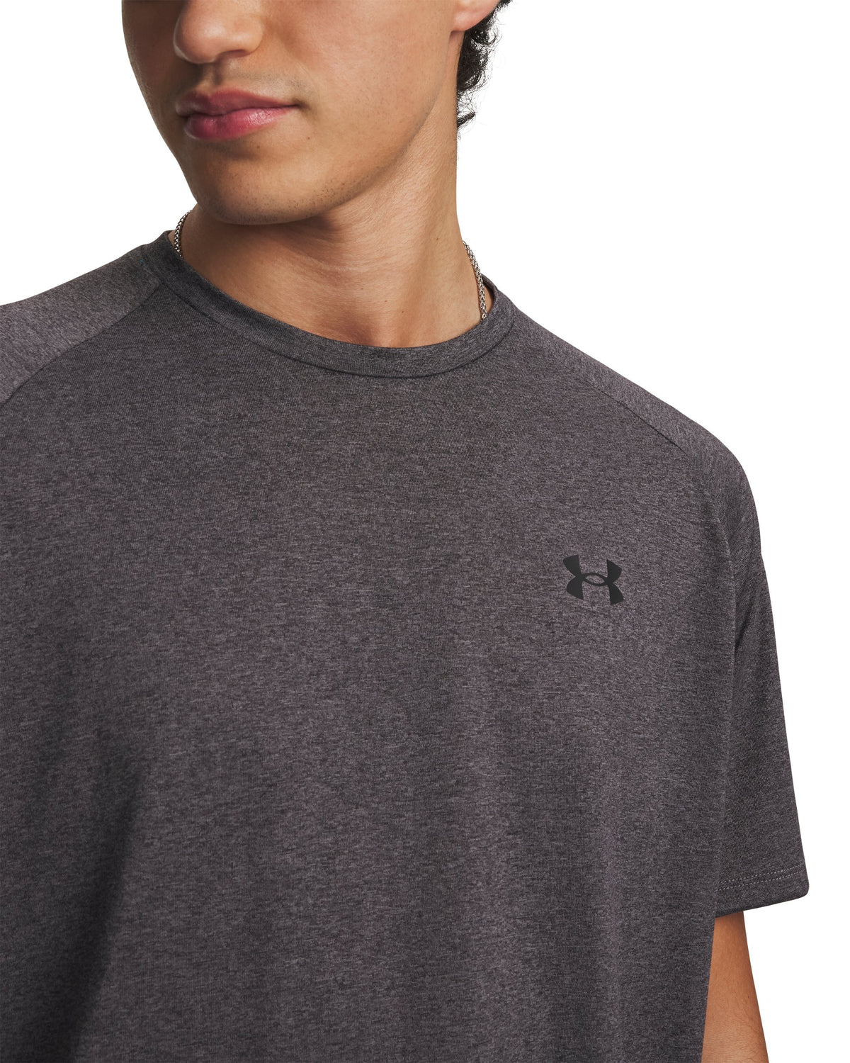 UA Tech 2.0 SS Tee - Carbon Heather / Black - 090