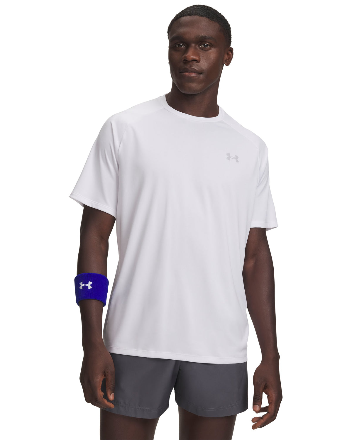 UA Tech 2.0 SS Tee - White / Overcast Gray - 100