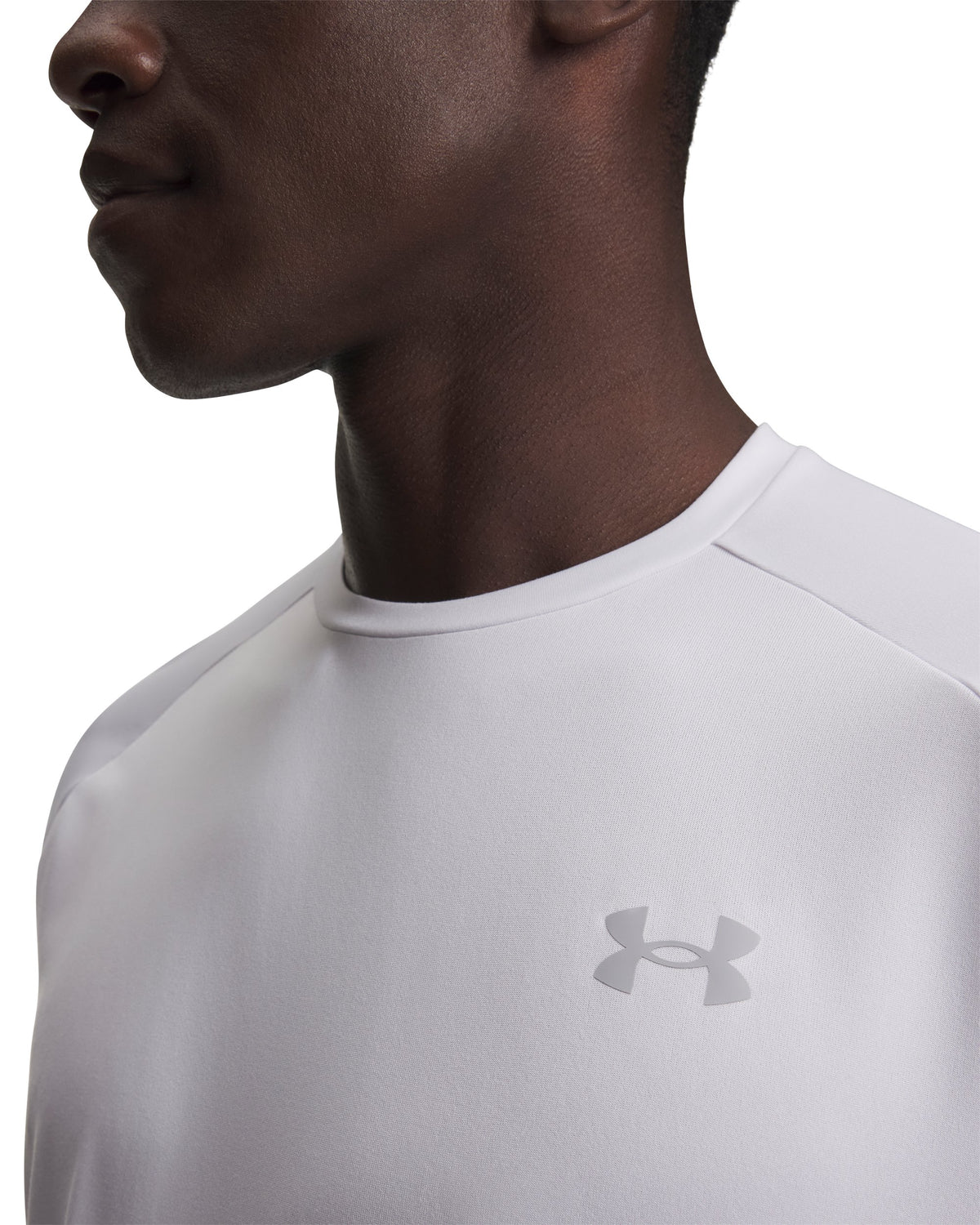 UA Tech 2.0 SS Tee - White / Overcast Gray - 100