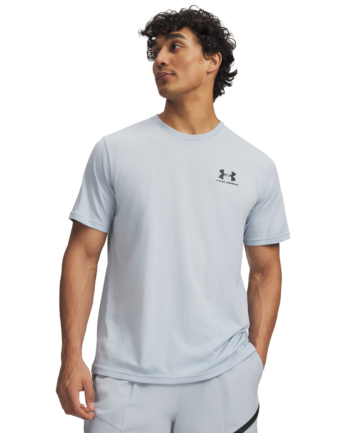 UA M SPORTSTYLE LC SS - Gray / Black - 034
