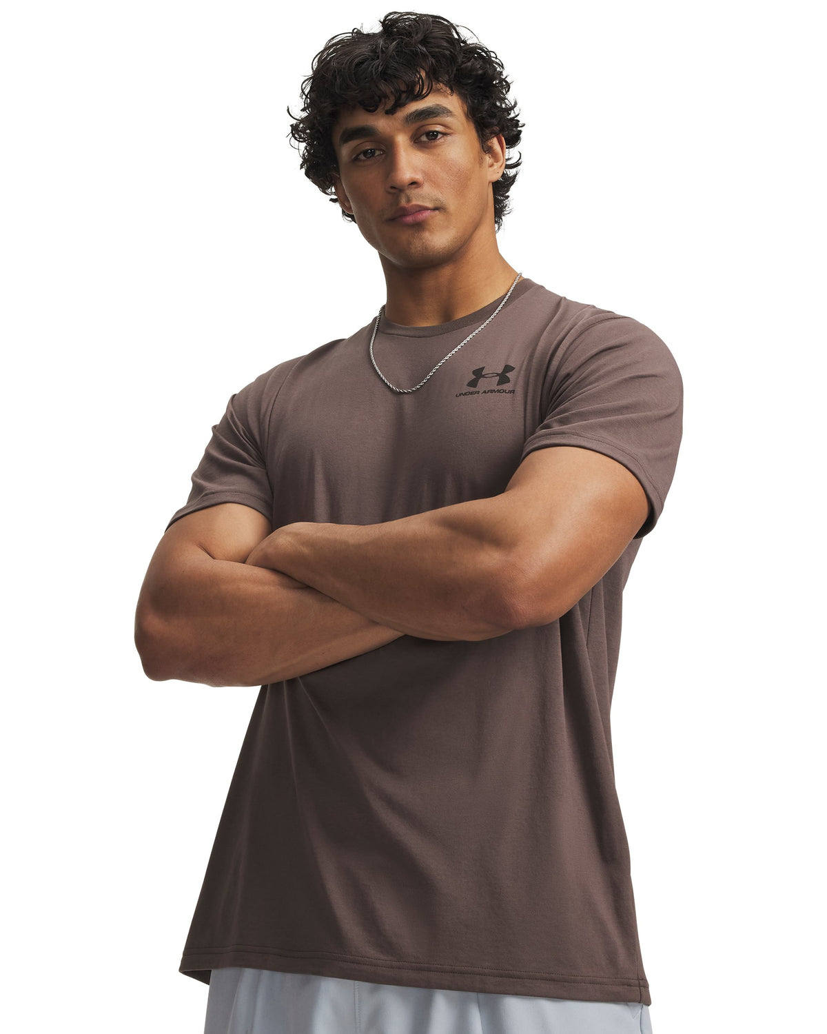 UA M SPORTSTYLE LC SS - Brown / Black - 200