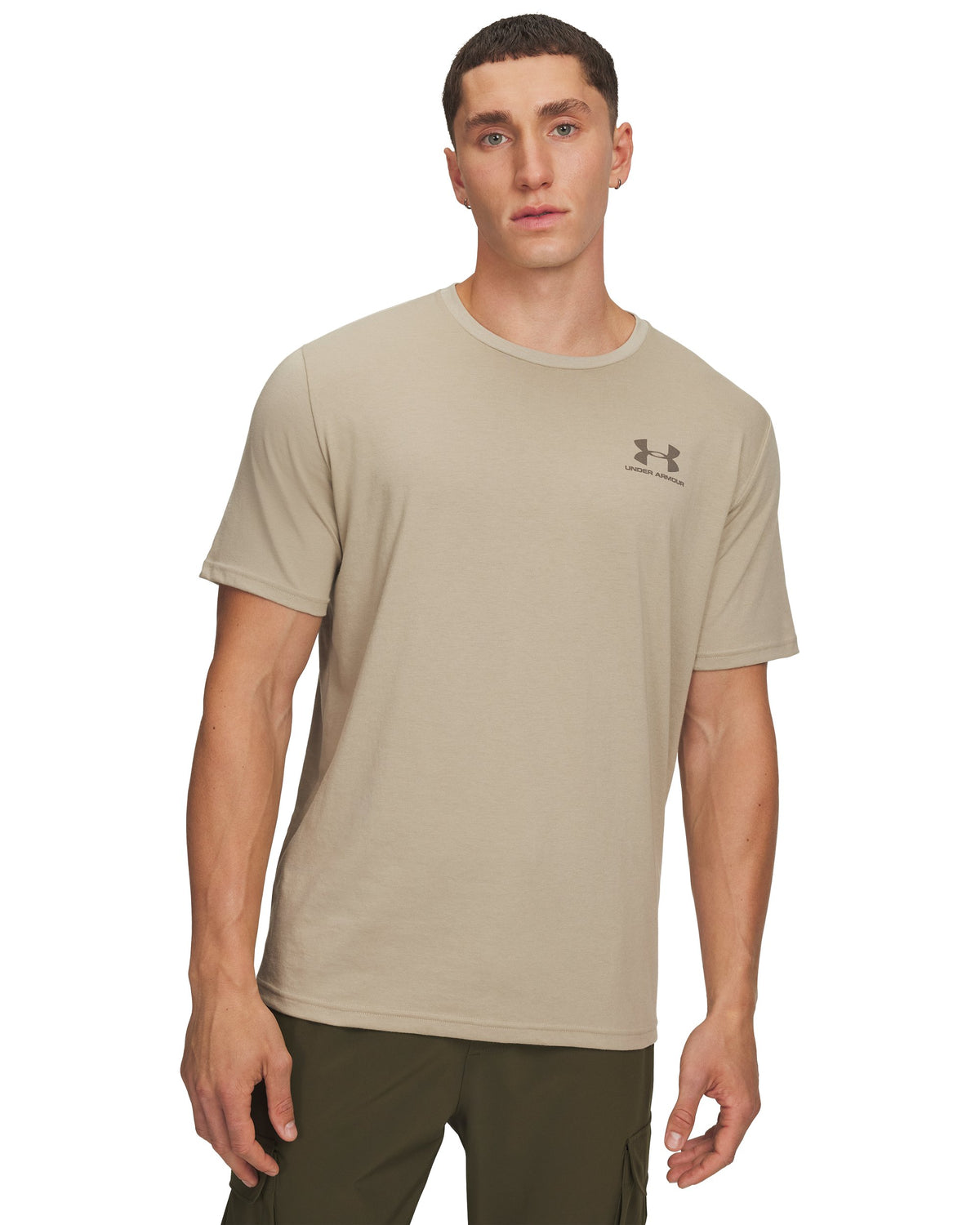 UA M SPORTSTYLE LC SS - City Khaki / Taupe Dusk - 302