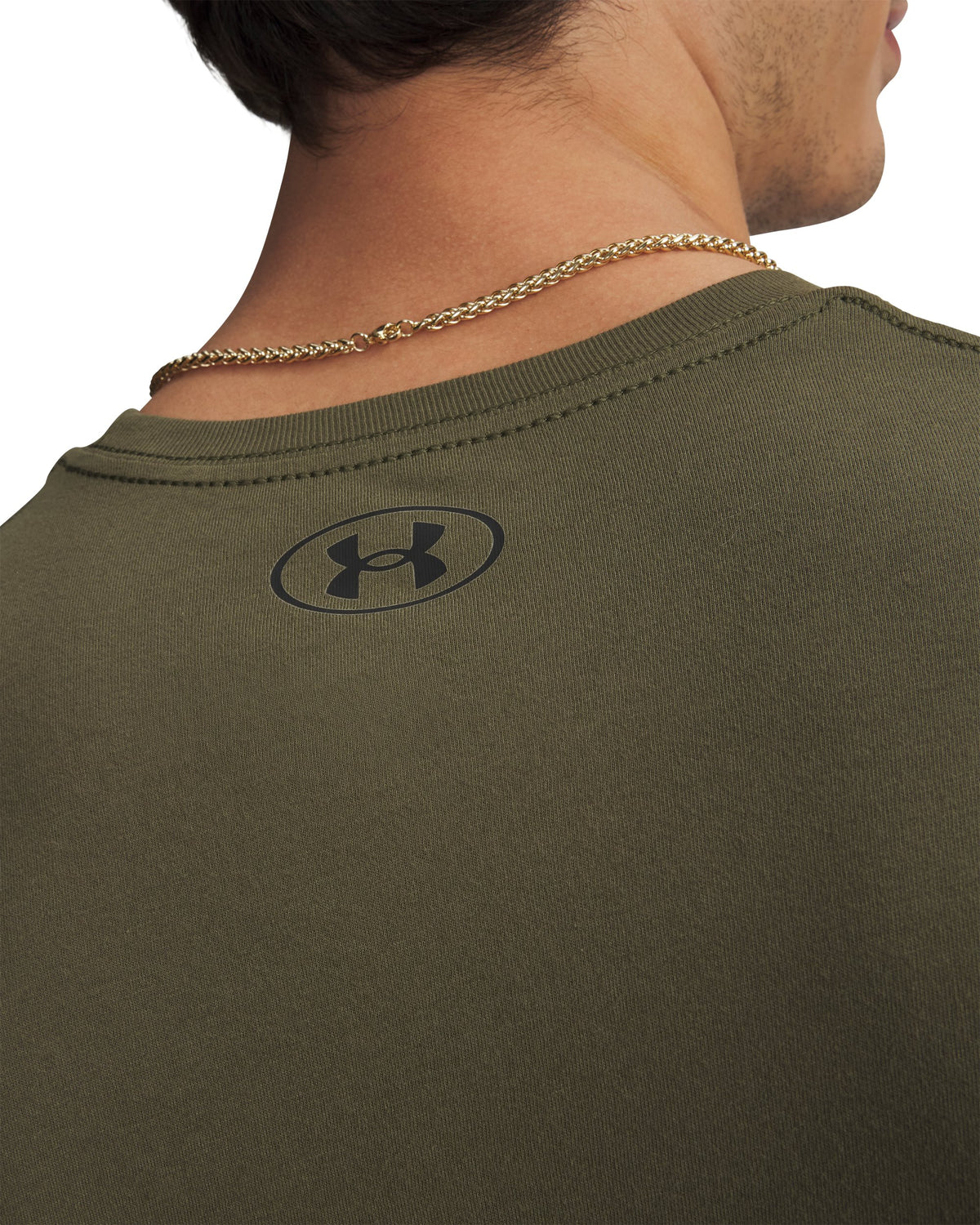 UA M SPORTSTYLE LC SS - Marine OD Green / Black / Black - 390