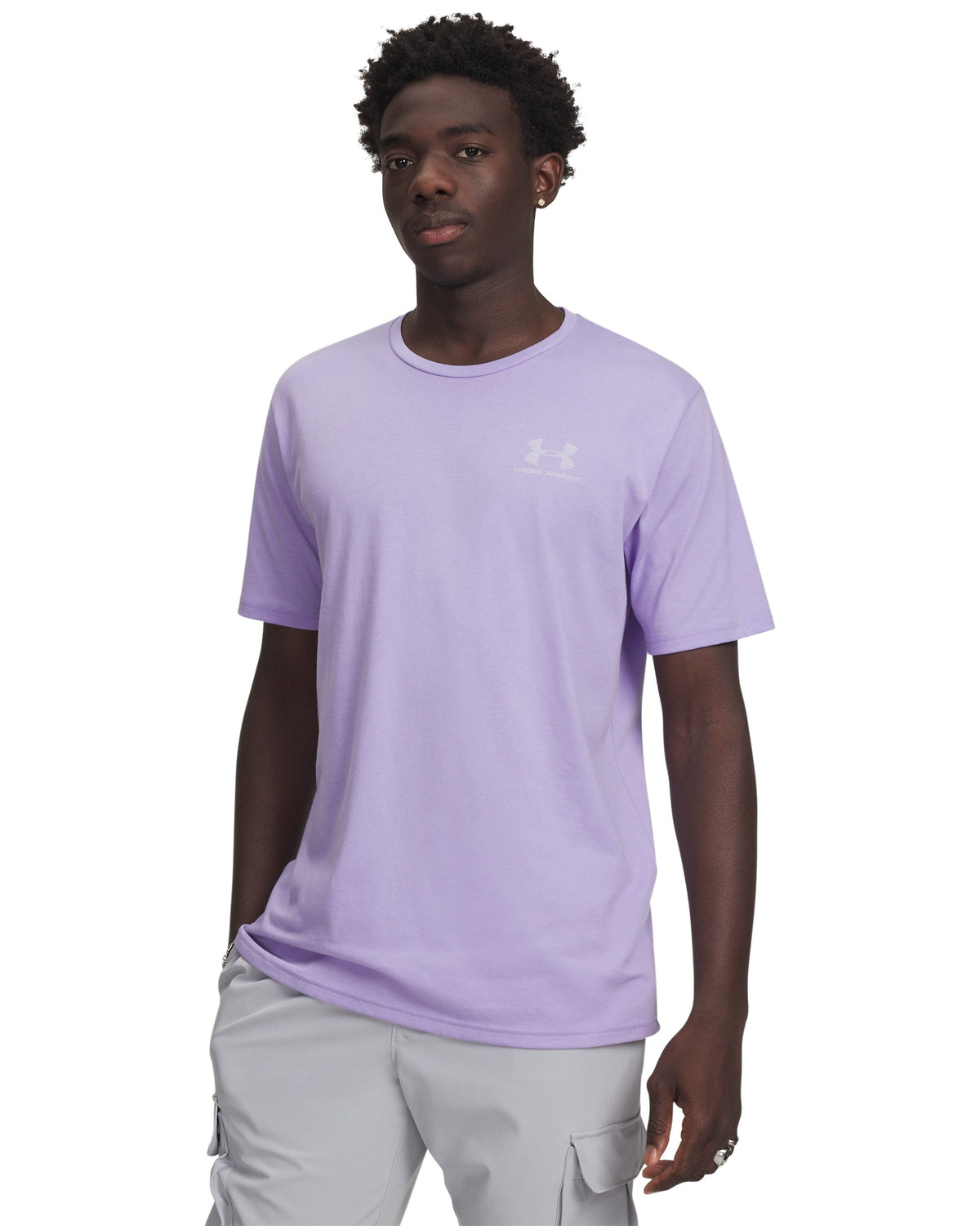 UA M SPORTSTYLE LC SS - Purple / Distant Gray - 538