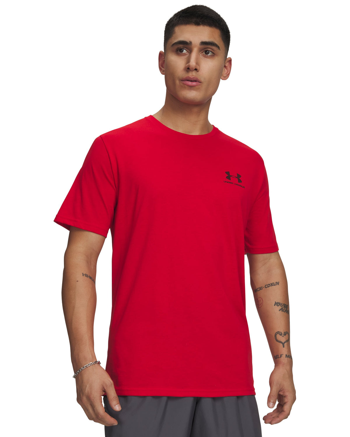 UA M SPORTSTYLE LC SS - Red / Black - 600