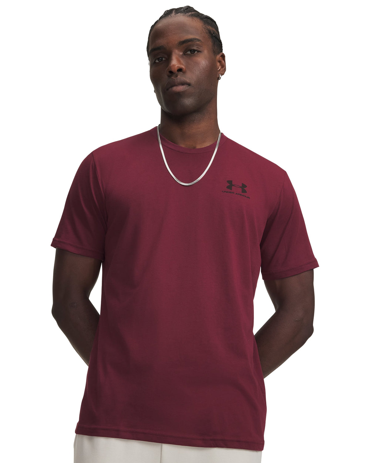 UA M SPORTSTYLE LC SS - Red / Black - 626