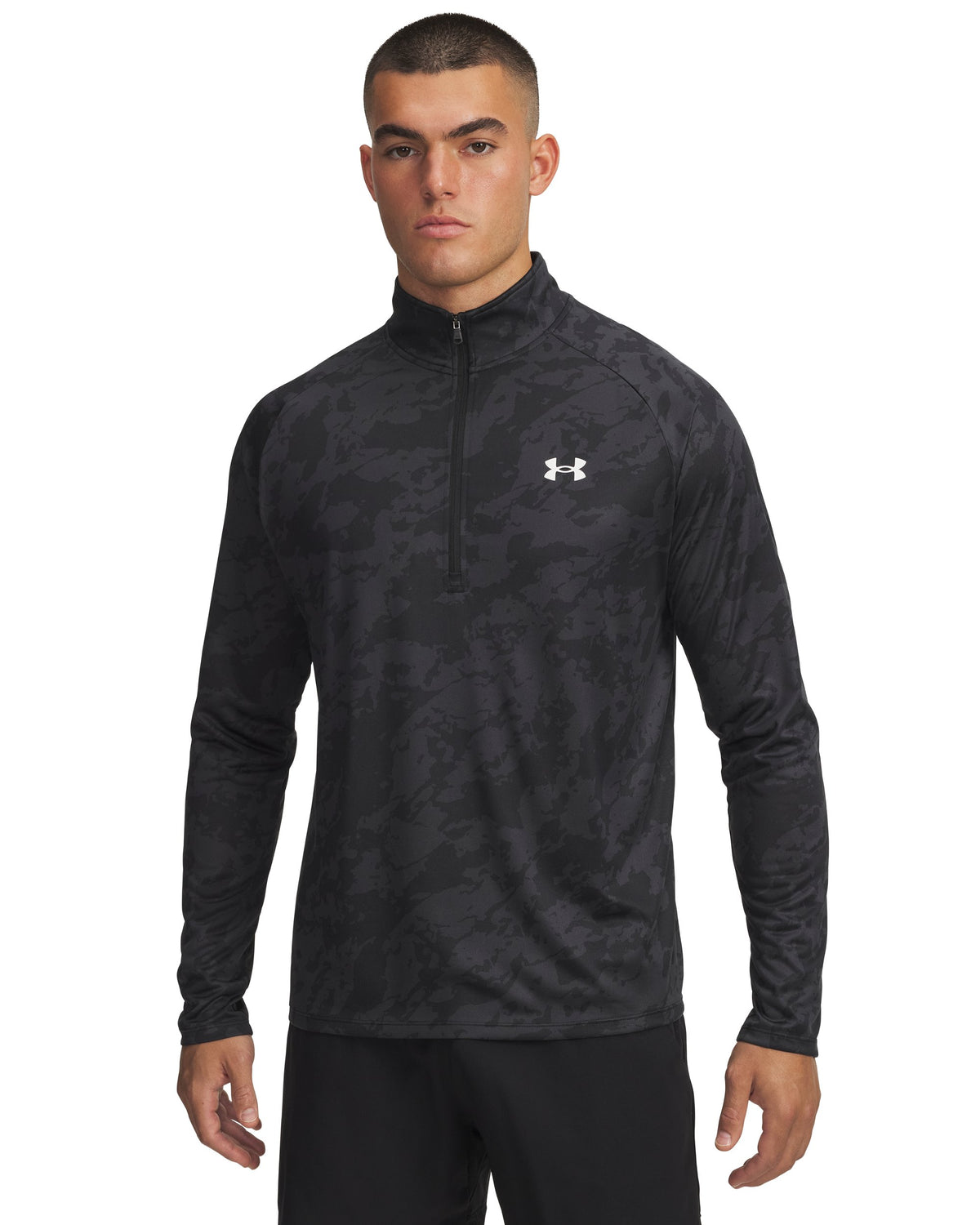 UA Tech 2.0 1/2 Zip - Black / White - 007