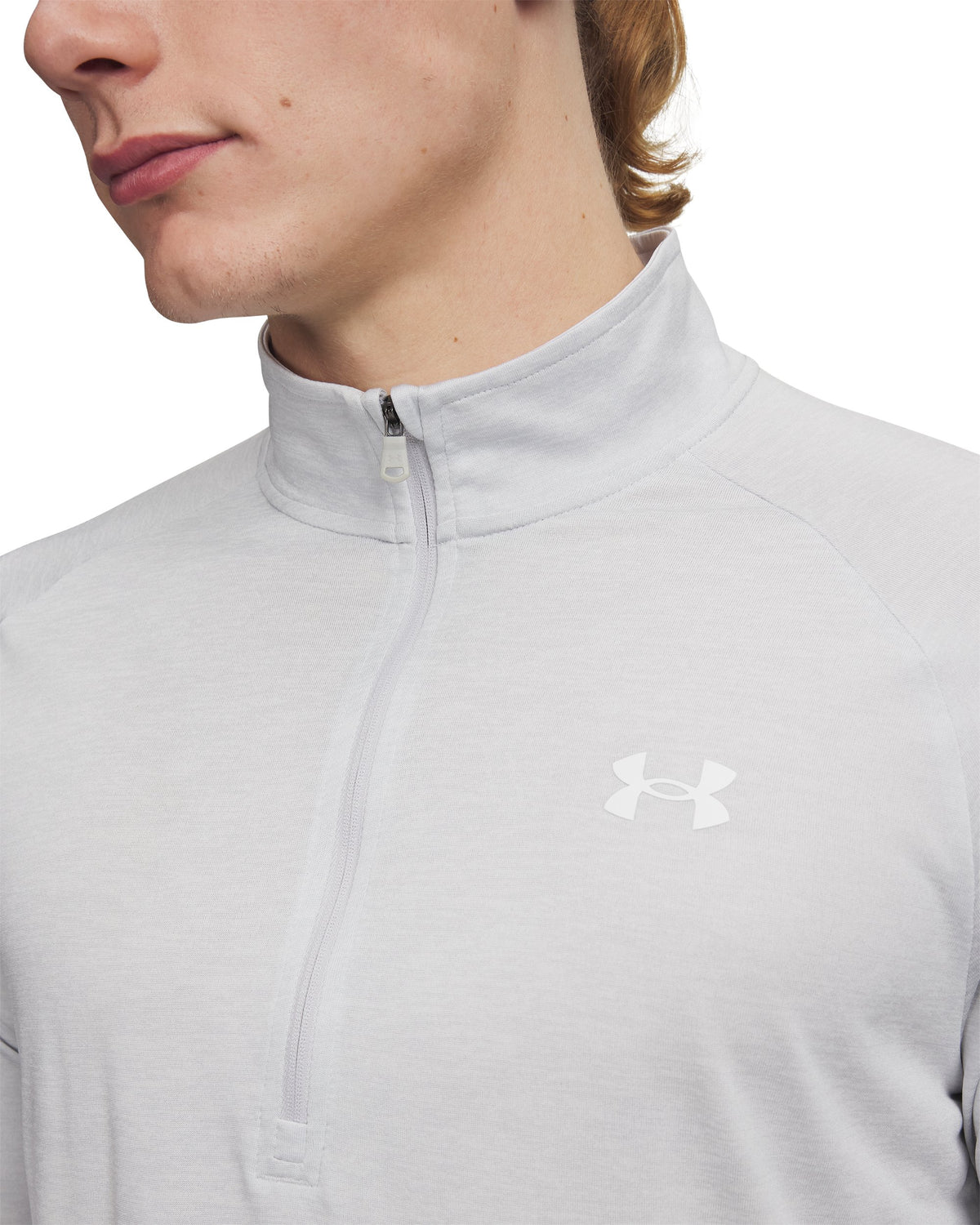 UA Tech 2.0 1/2 Zip - Halo Gray / White - 014