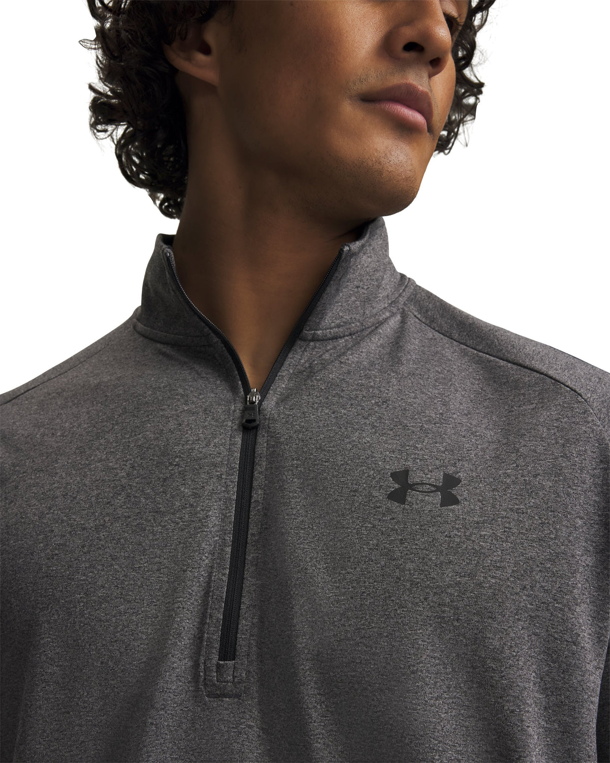 UA Tech 2.0 1/2 Zip - Carbon Heather / Black - 090
