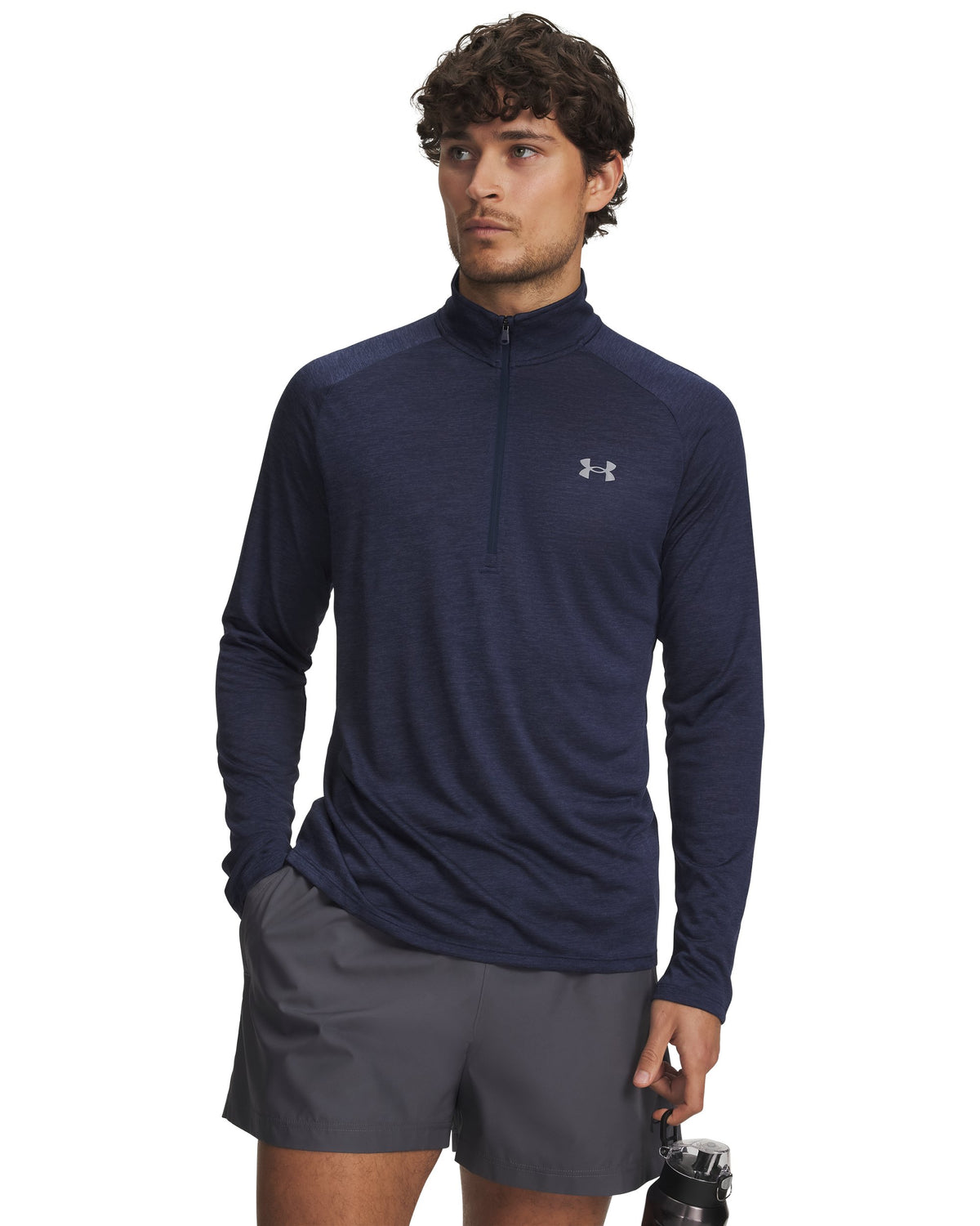UA Tech 2.0 1/2 Zip - Academy / Steel - 409