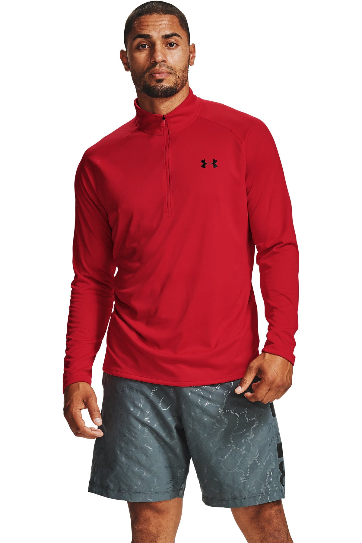 UA Tech 2.0 1/2 Zip - Red / Black - 602
