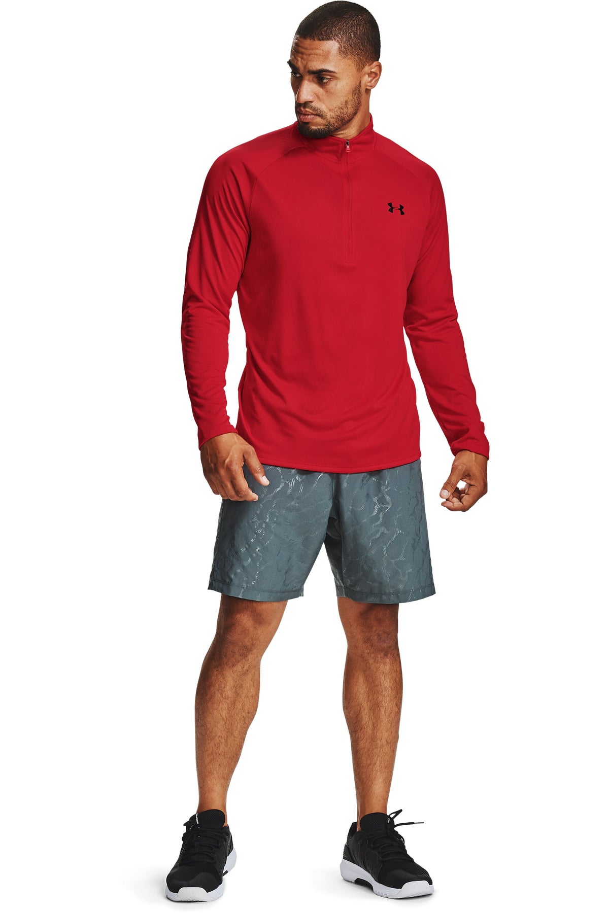 UA Tech 2.0 1/2 Zip - Red / Black - 602