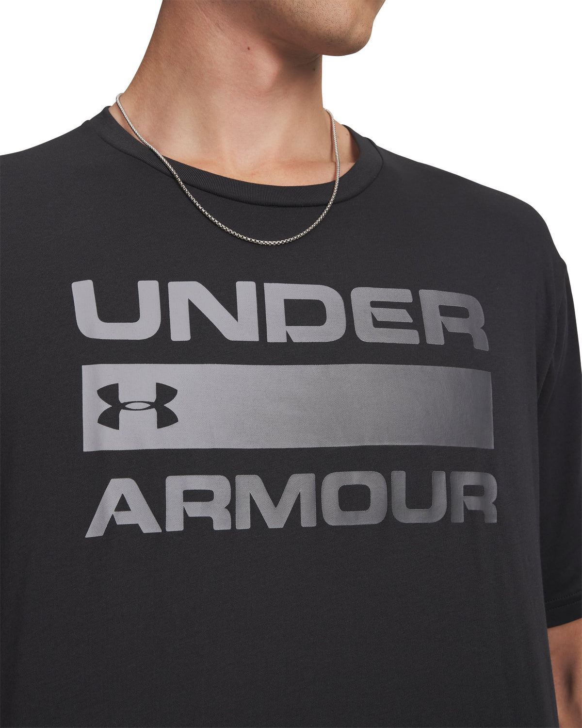 UA TEAM ISSUE WORDMARK SS - Black / Graphite - 001