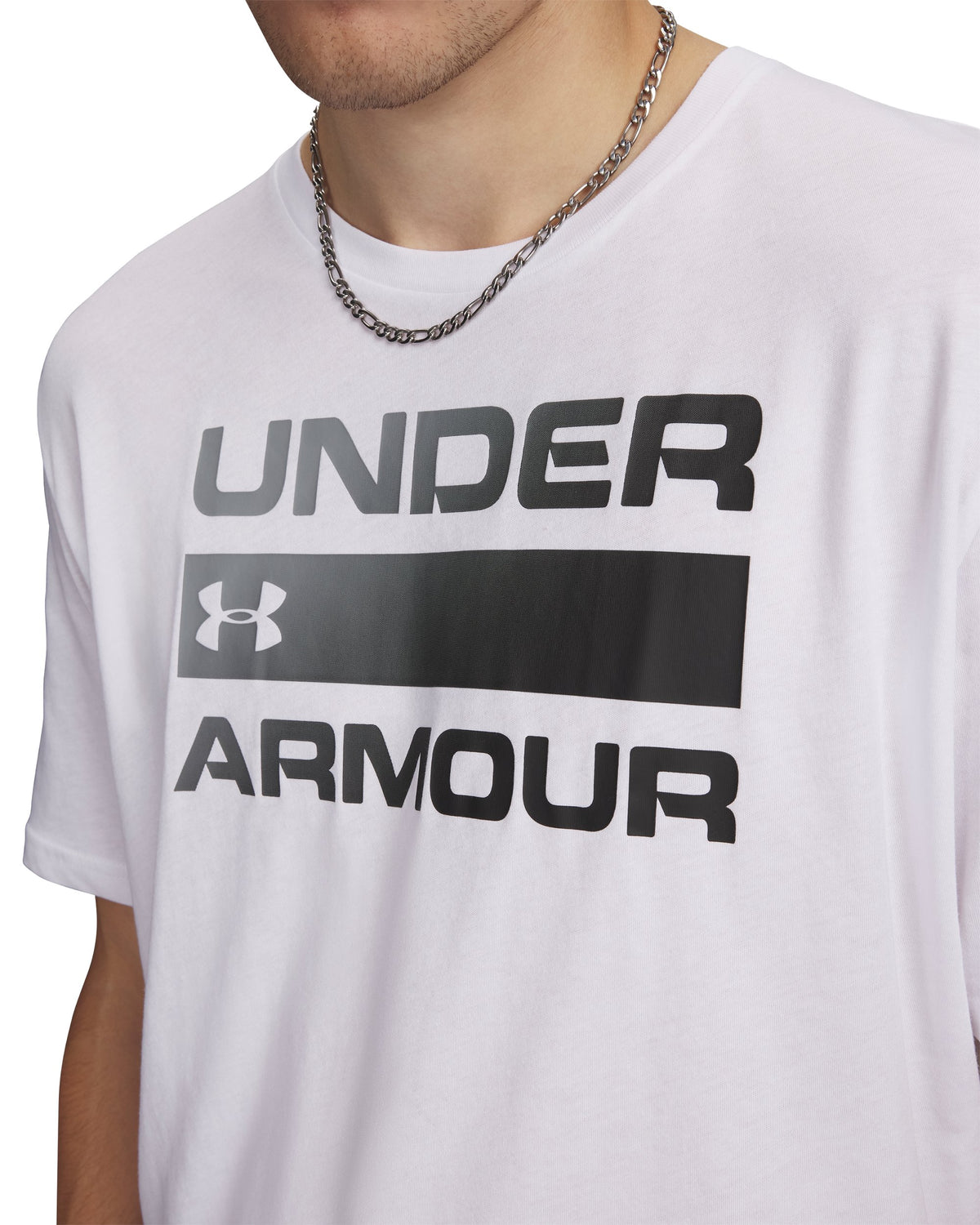 UA TEAM ISSUE WORDMARK SS - White / Elemental - 100