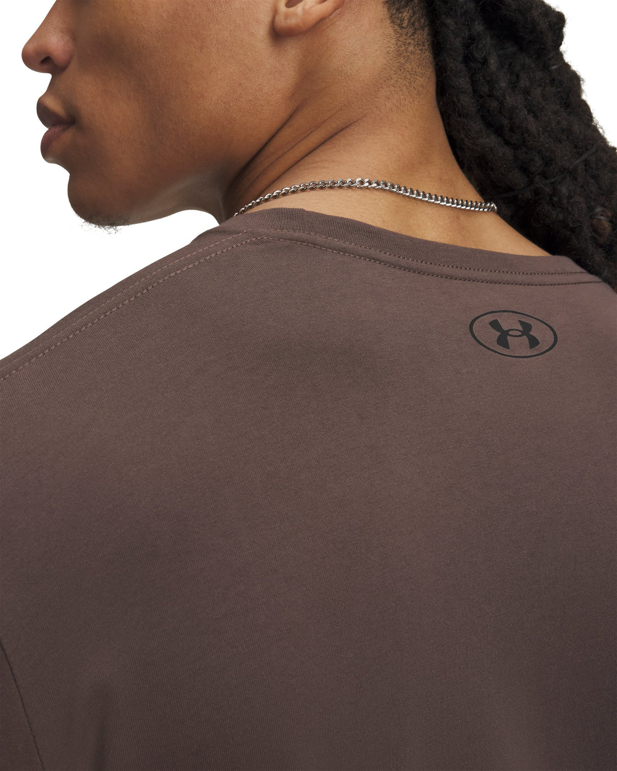 UA SPORTSTYLE LEFT CHEST LS - Brown / Black - 200