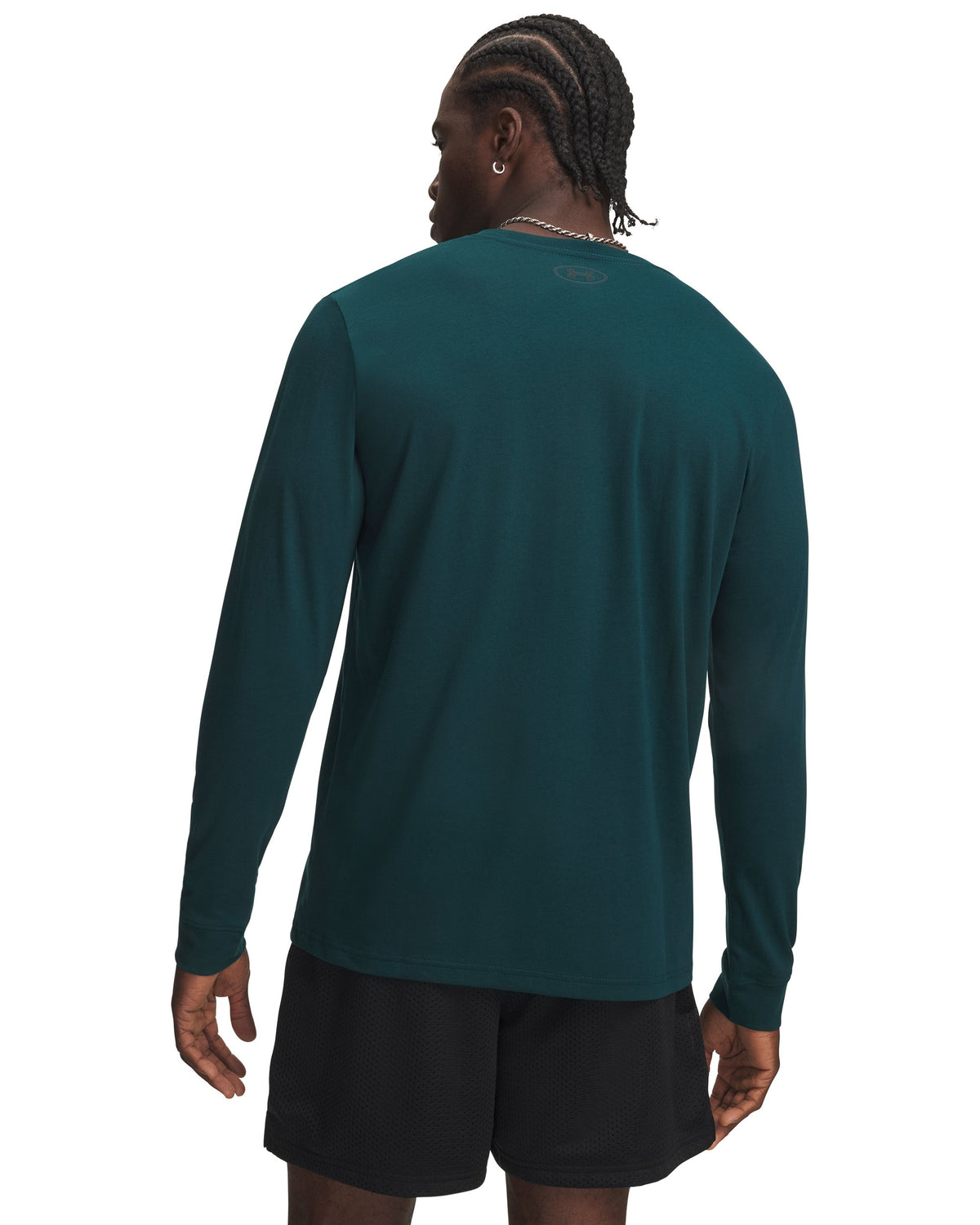 UA SPORTSTYLE LEFT CHEST LS - Green / Black - 919