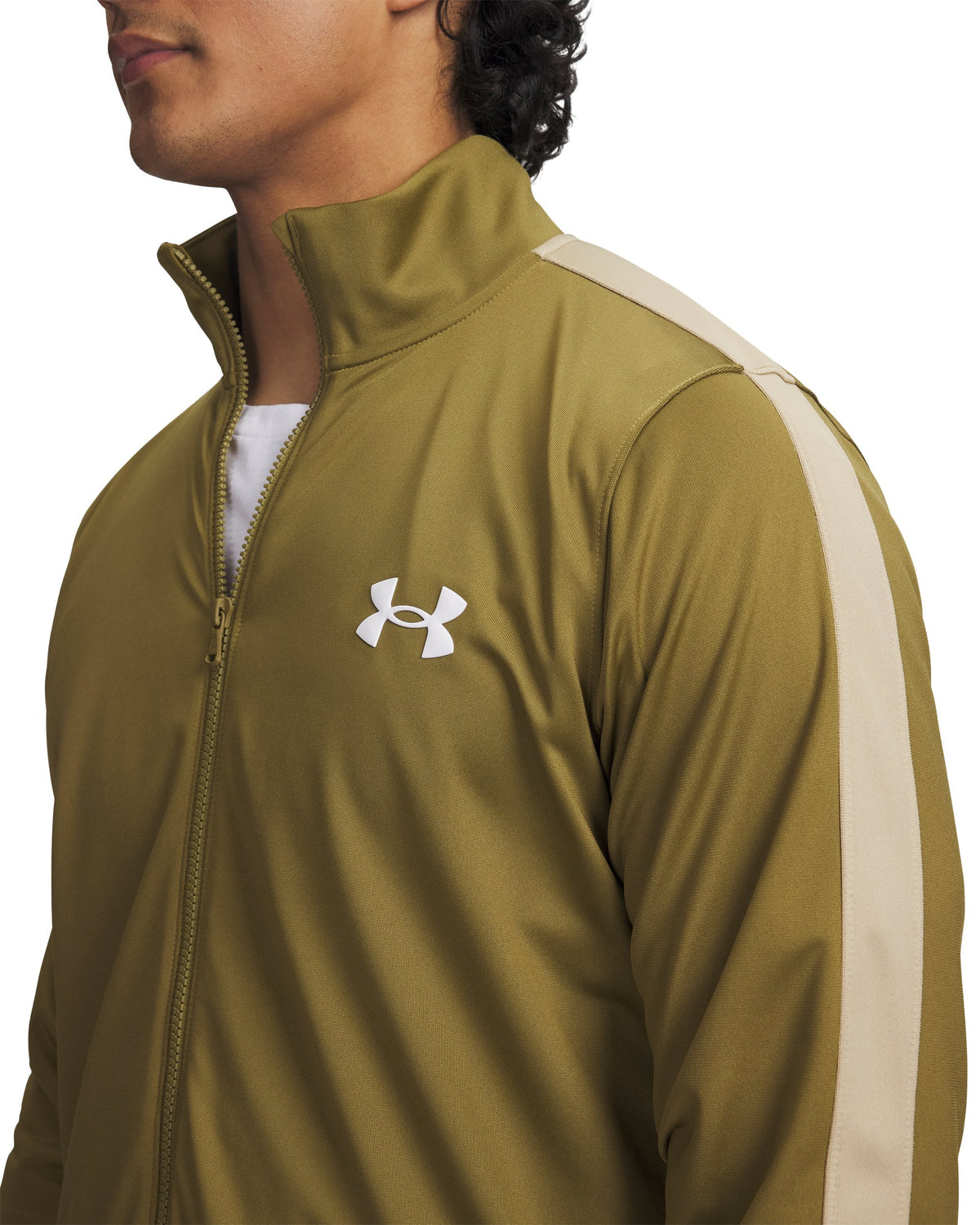 UA Rival Knit Track Suit - Black / White / White - 320