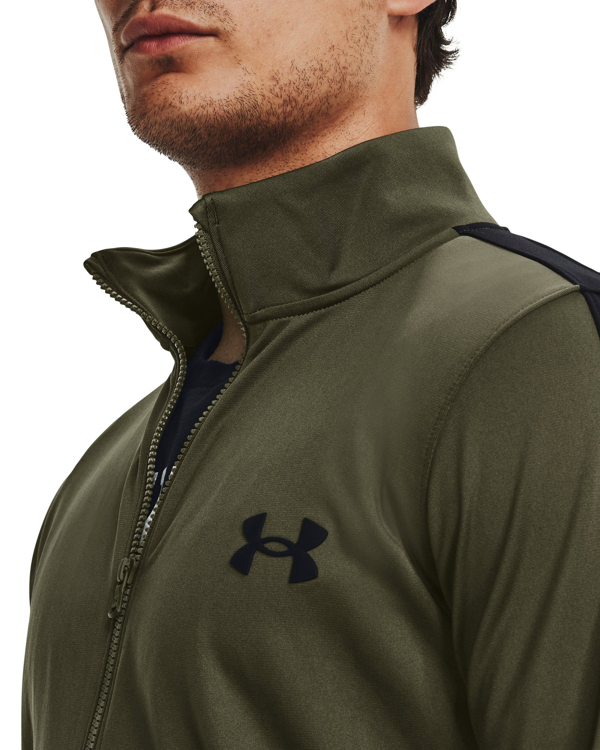 UA Rival Knit Track Suit - Marine OD Green / Black / Black - 390