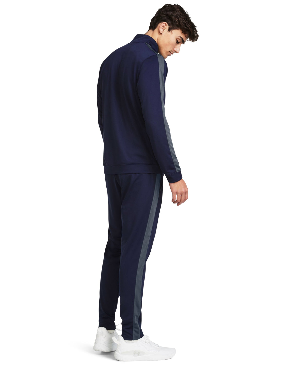 UA Rival Knit Track Suit - Midnight Navy / Downpour Gray / Downpour Gray - 410