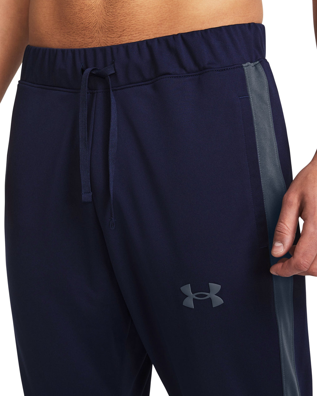UA Rival Knit Track Suit - Midnight Navy / Downpour Gray / Downpour Gray - 410